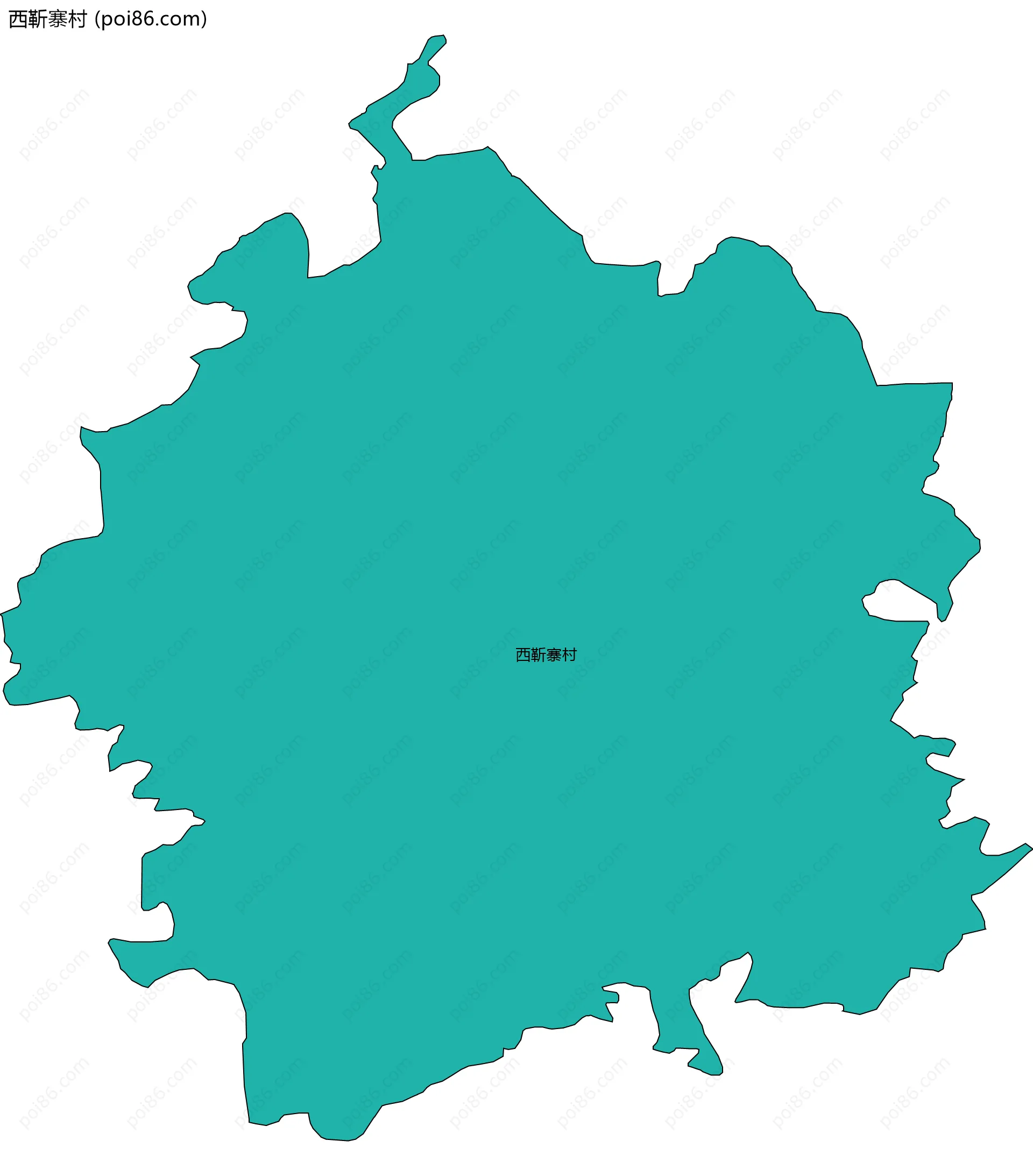 西靳寨村边界地图