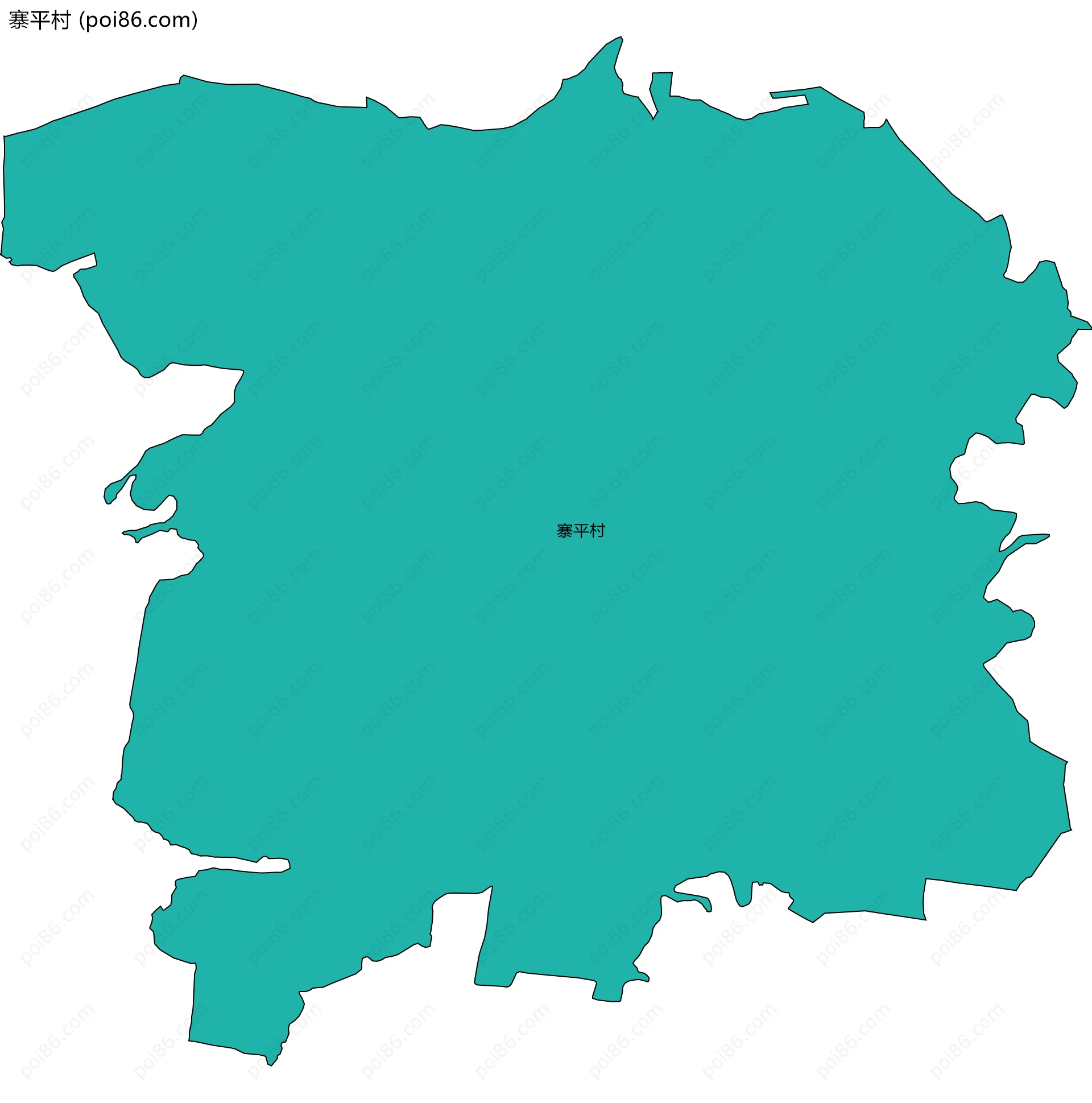 寨平村边界地图