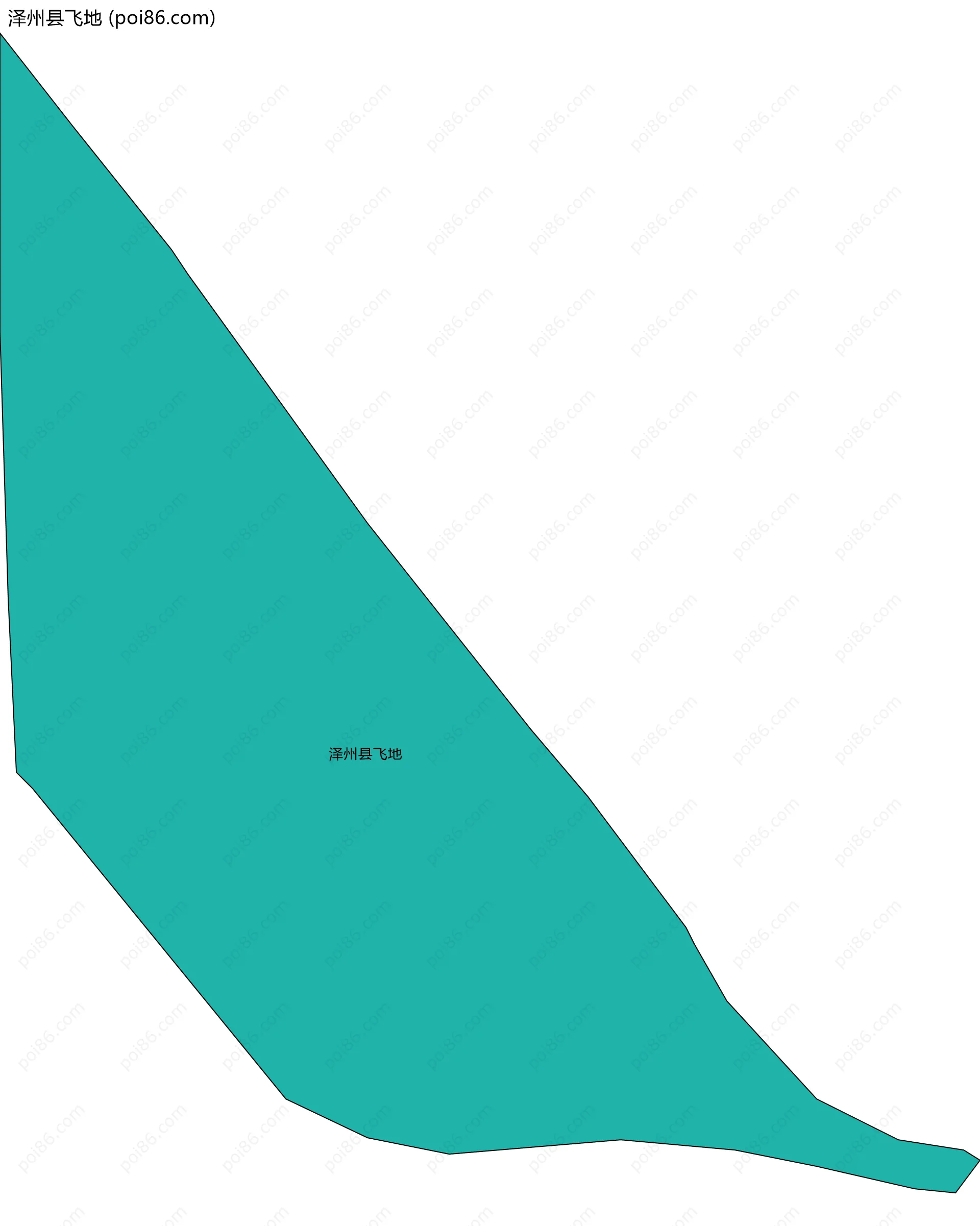 泽州县飞地边界地图