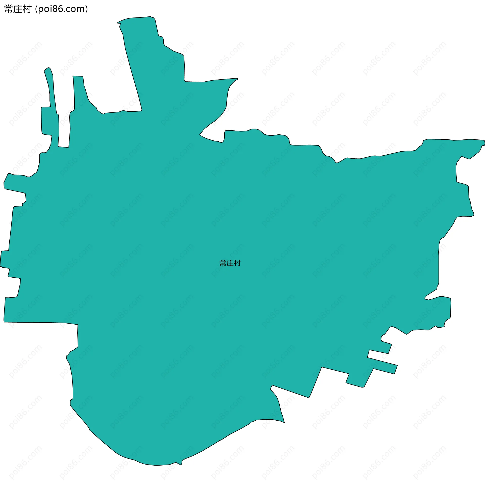 常庄村边界地图