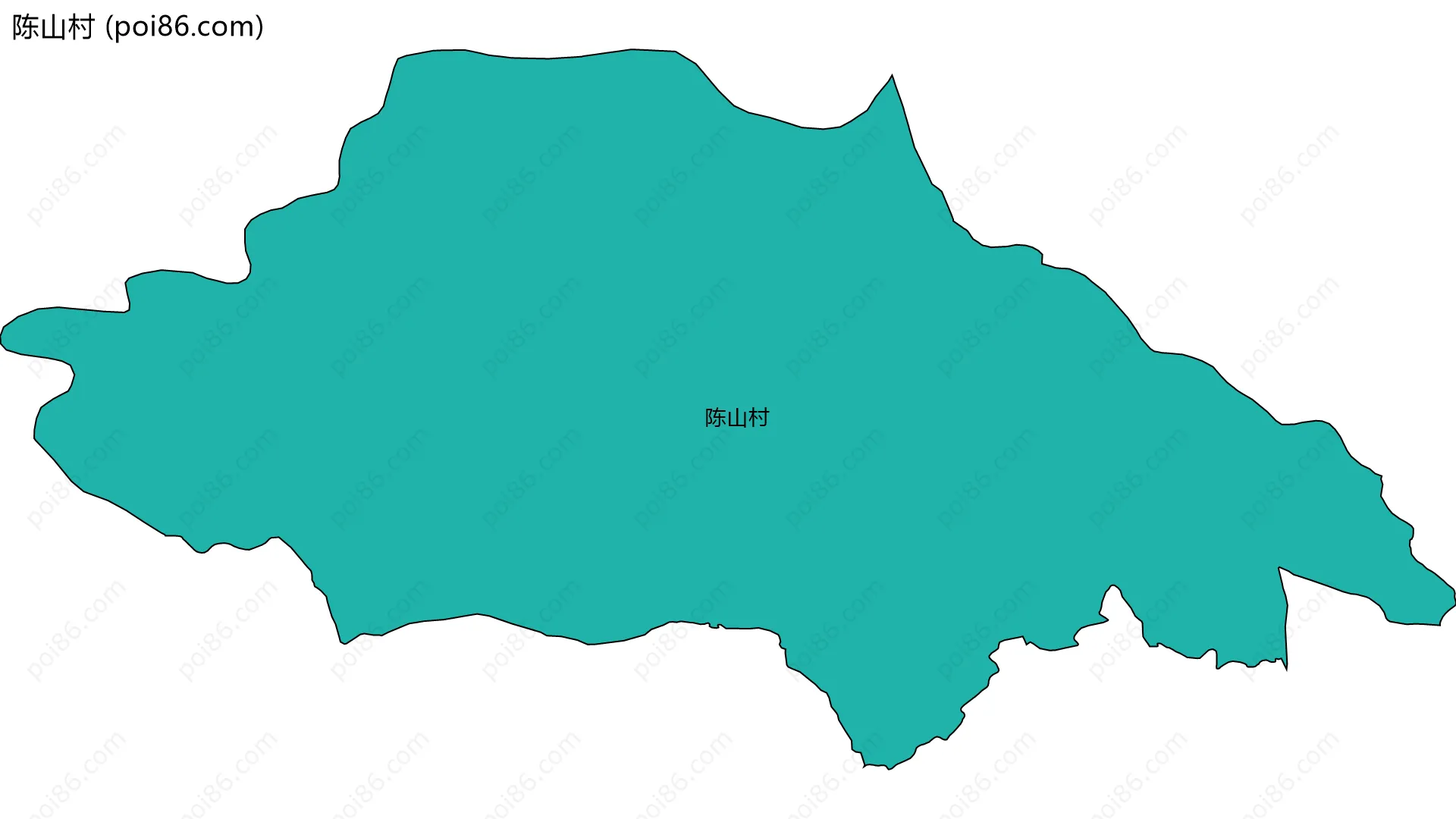 陈山村边界地图