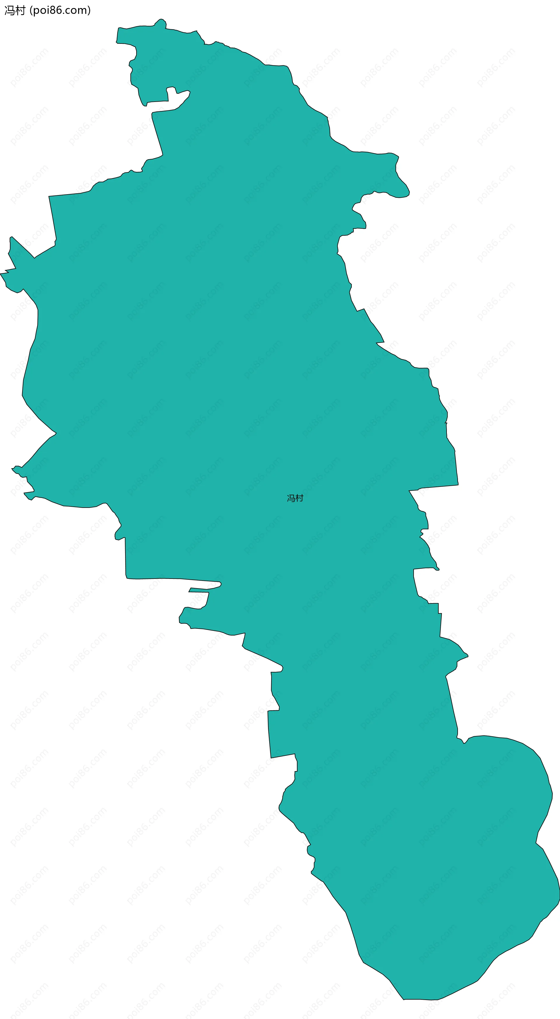冯村边界地图