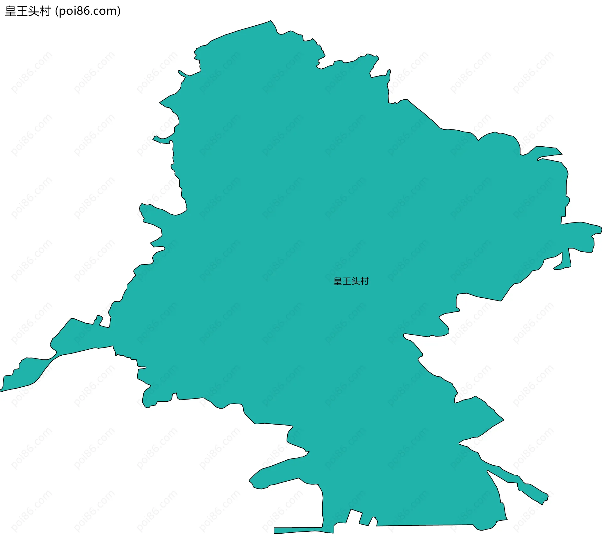 皇王头村边界地图