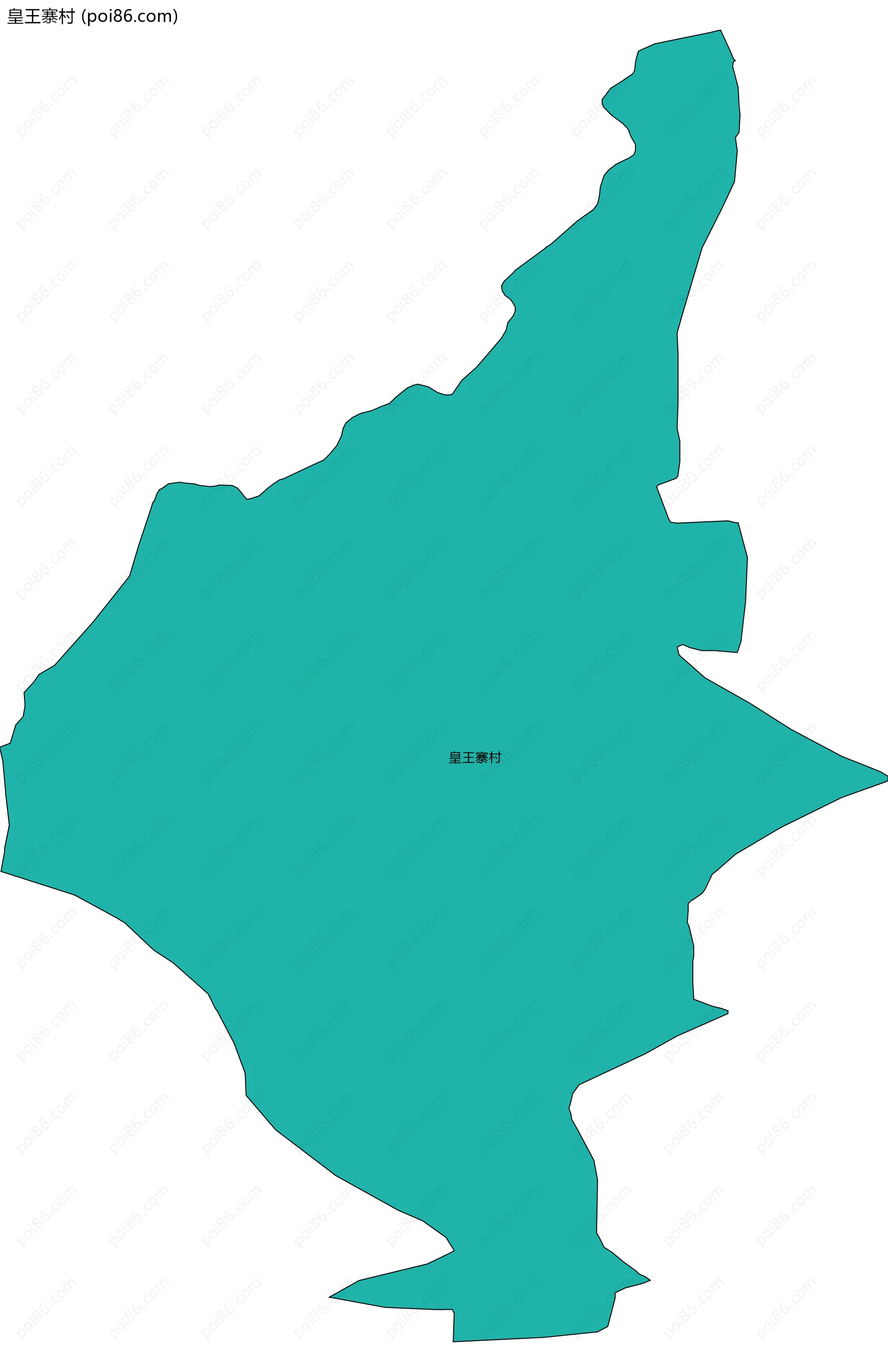 皇王寨村边界地图