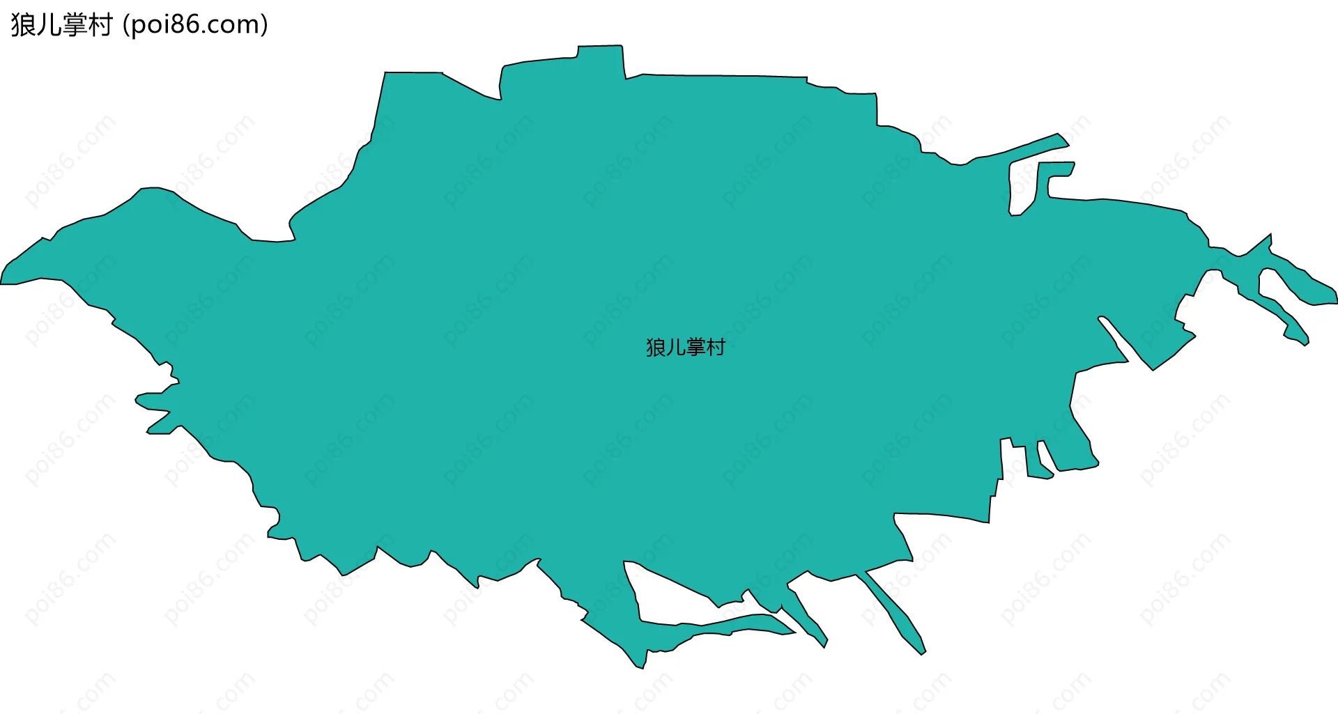 狼儿掌村边界地图