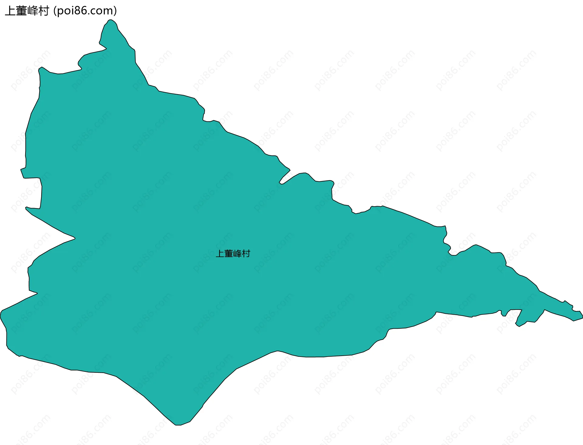 上董峰村边界地图