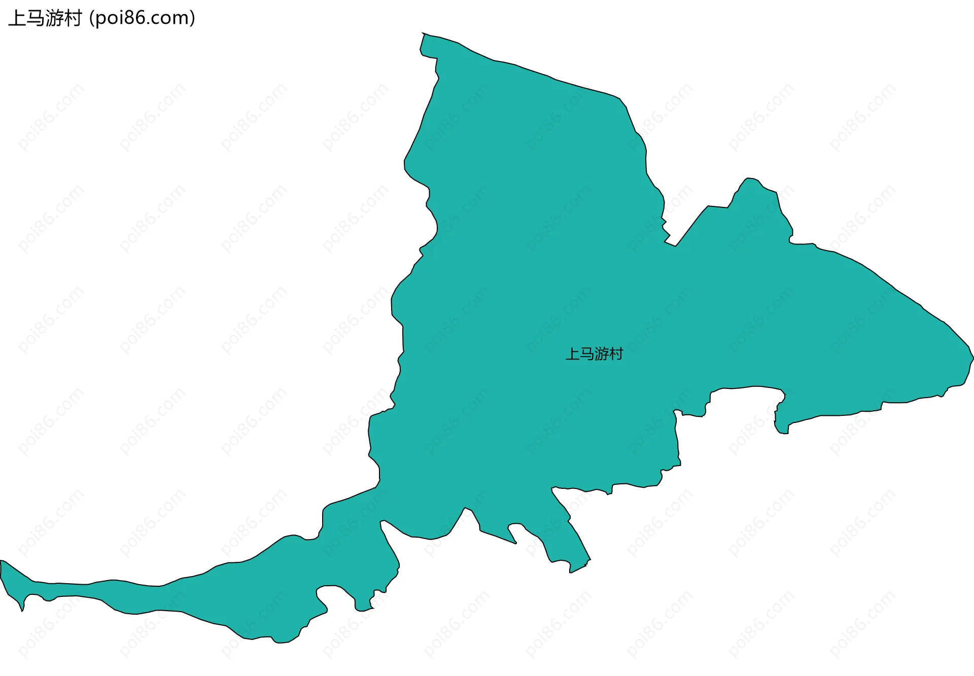 上马游村边界地图