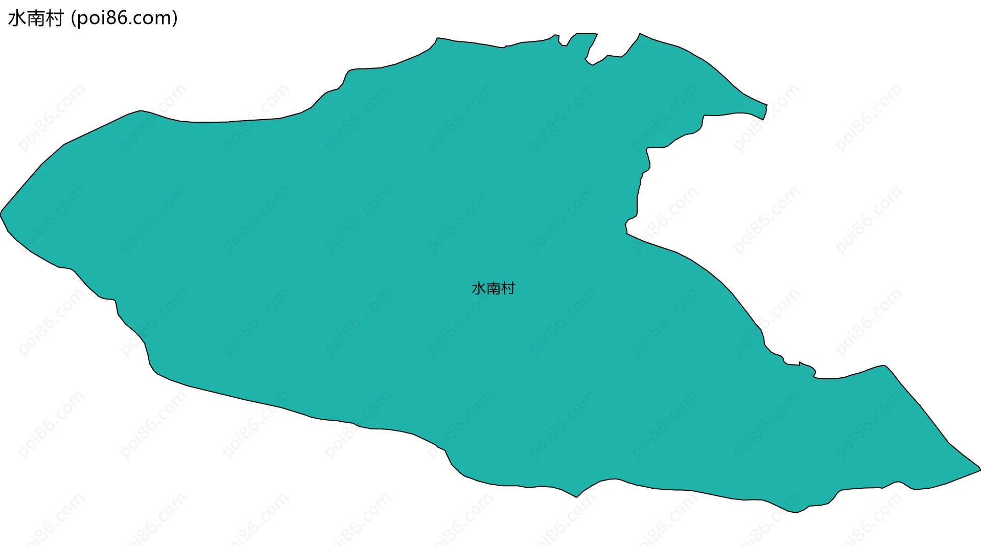 水南村边界地图