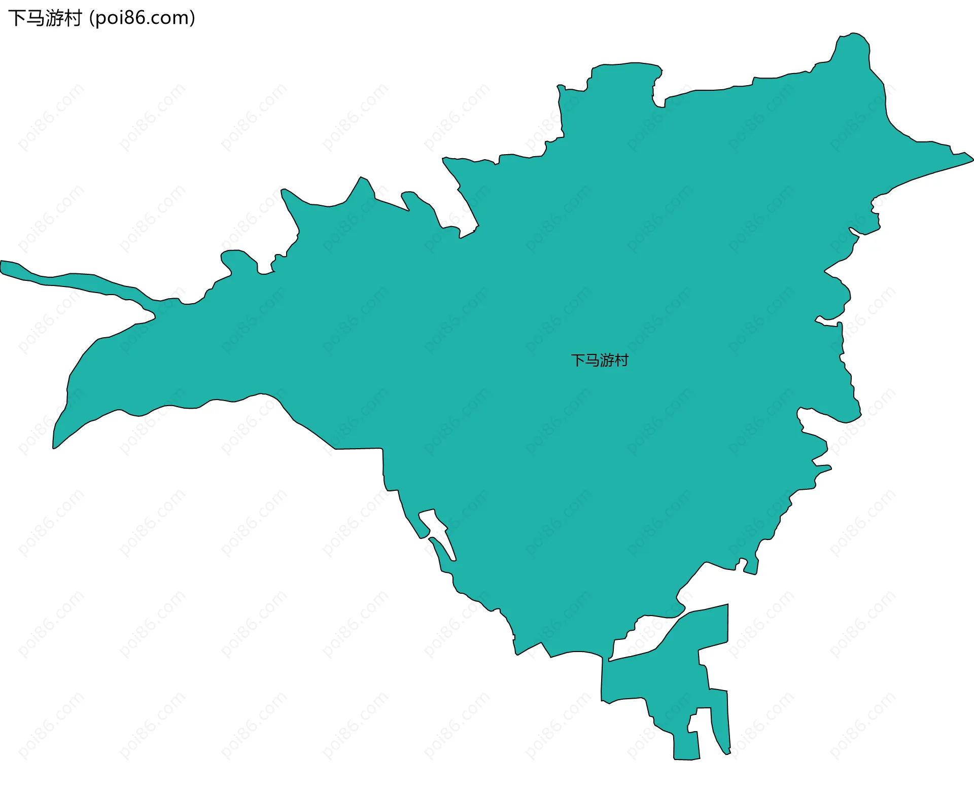 下马游村边界地图