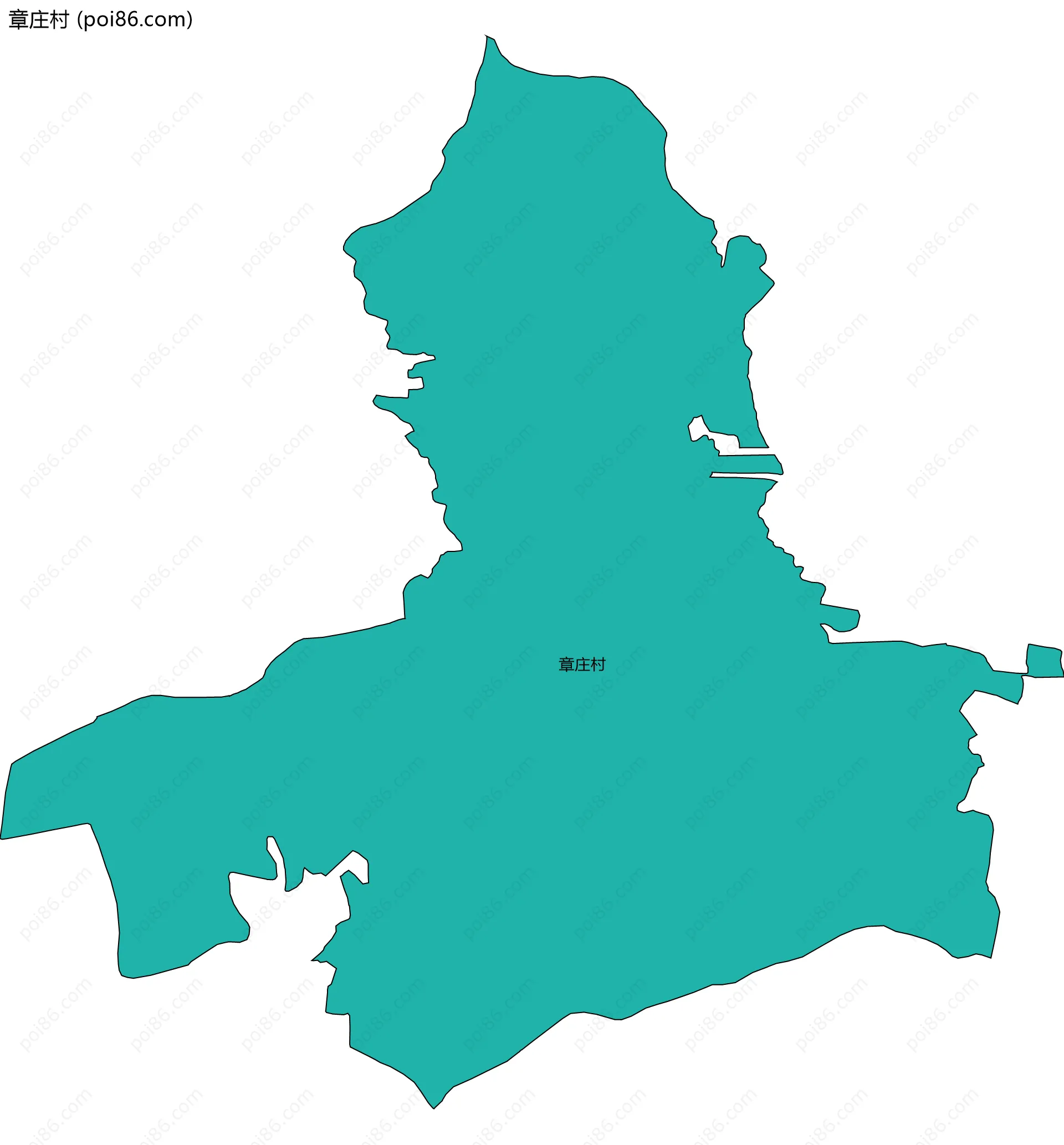 章庄村边界地图