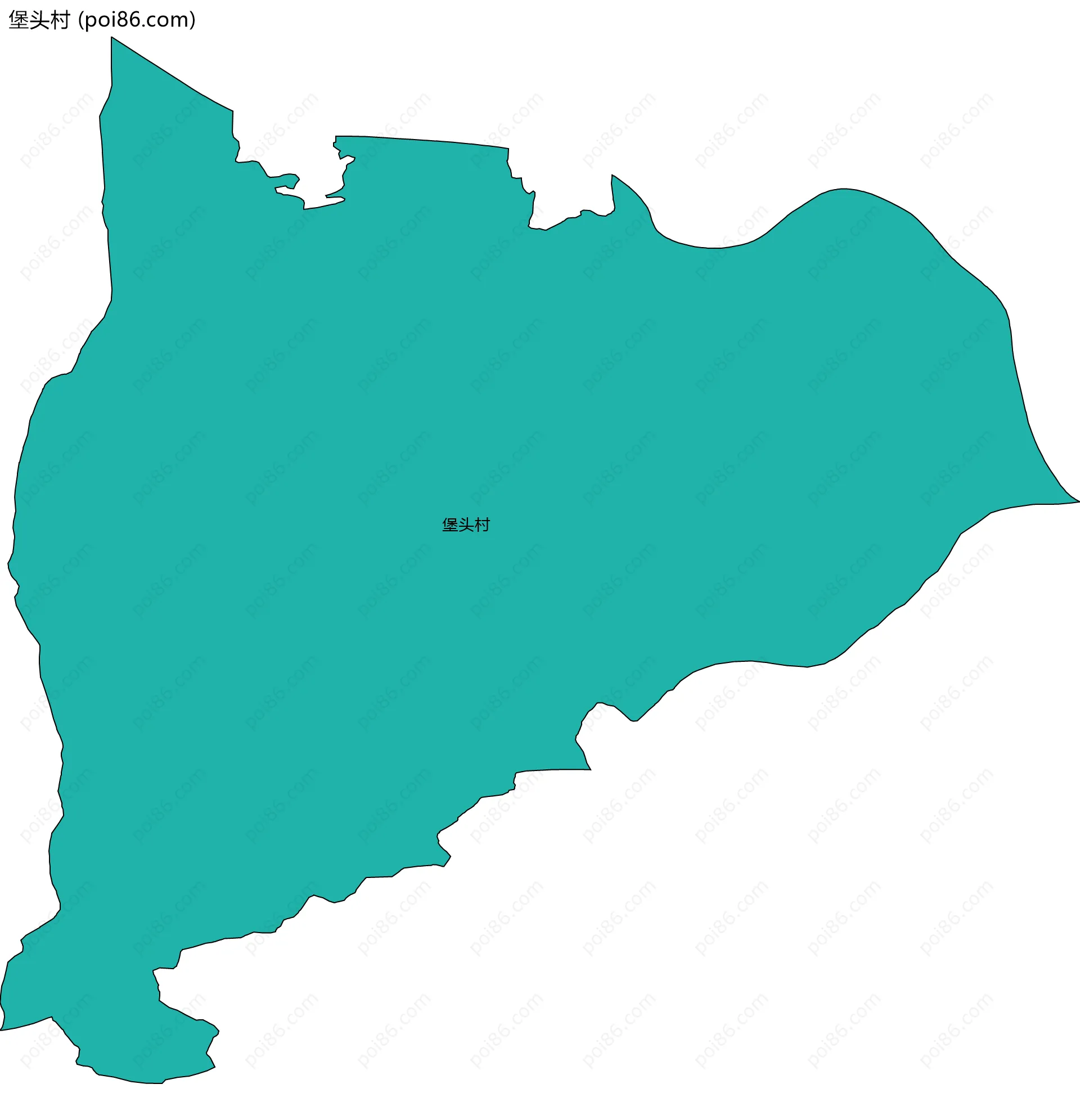 堡头村边界地图