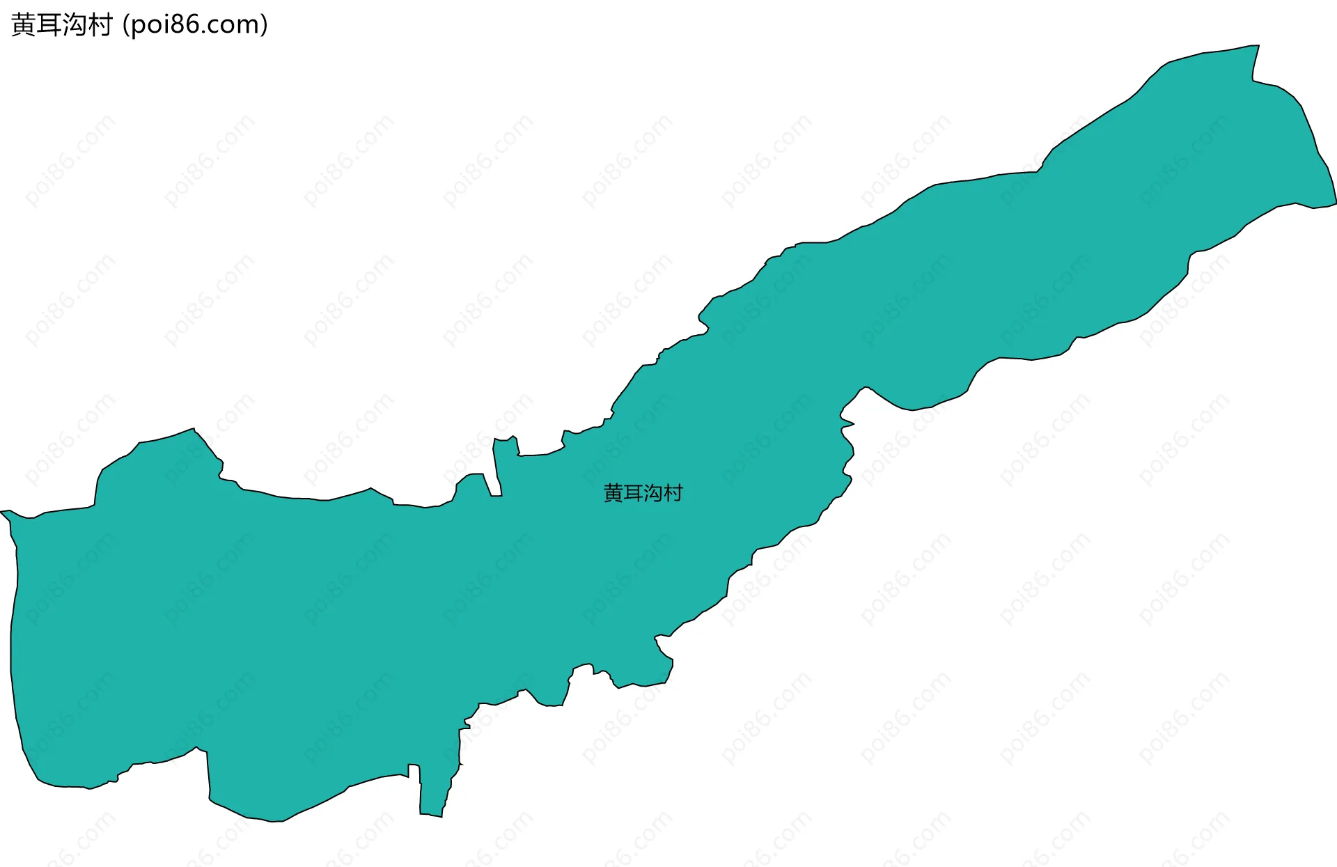 黄耳沟村边界地图
