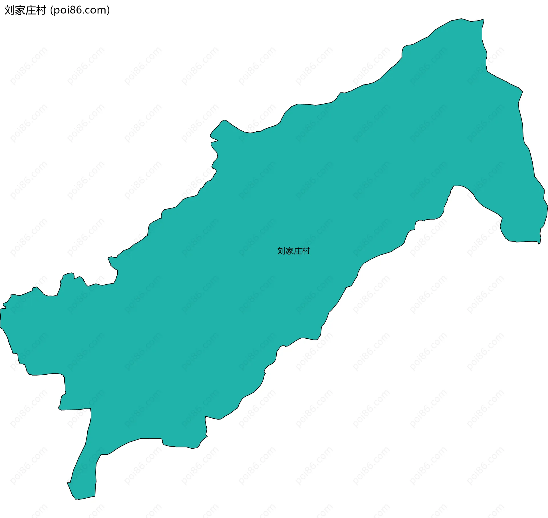 刘家庄村边界地图