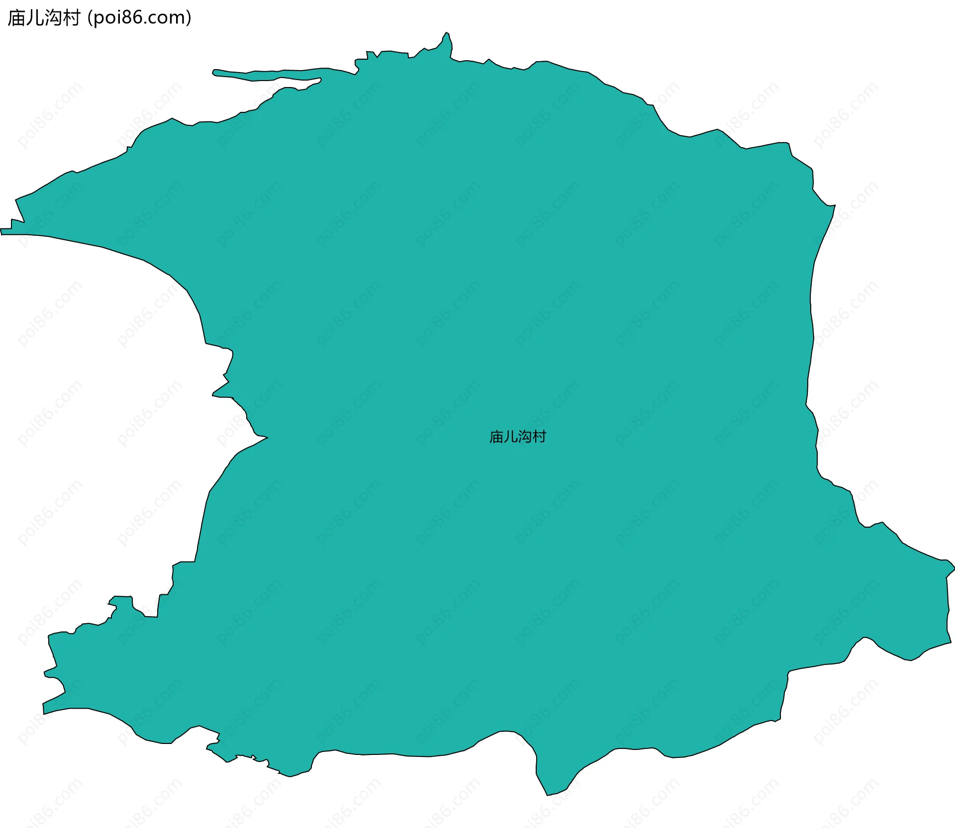 庙儿沟村边界地图
