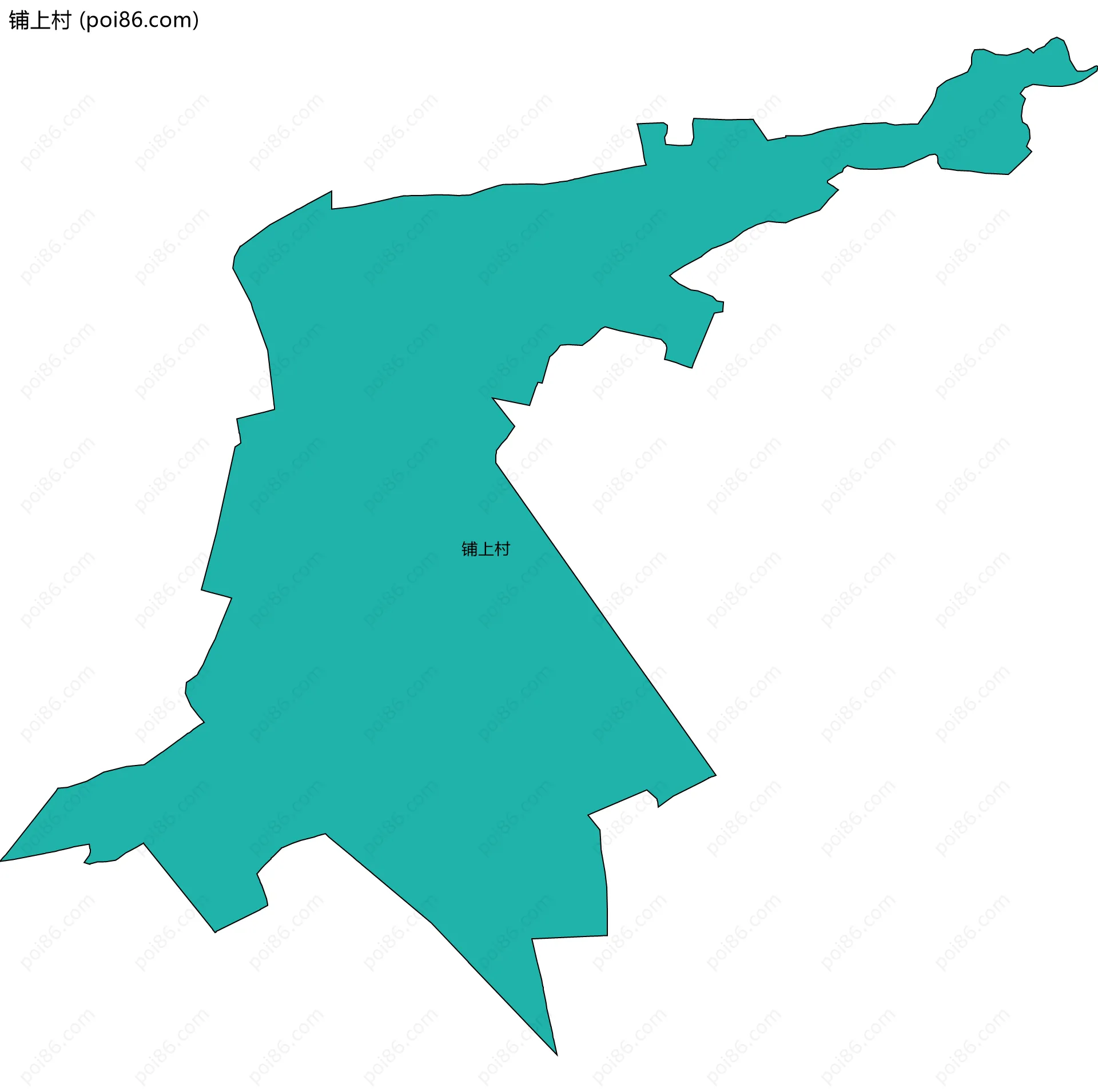 铺上村边界地图