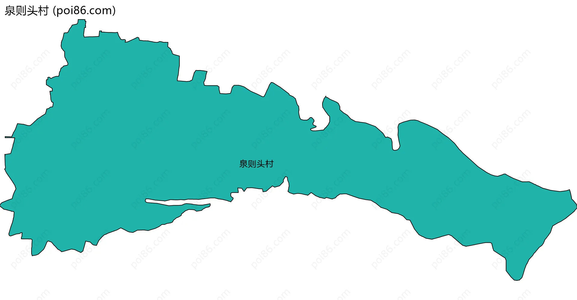 泉则头村边界地图