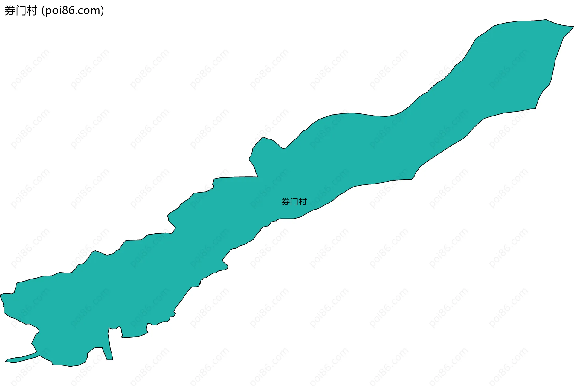 券门村边界地图