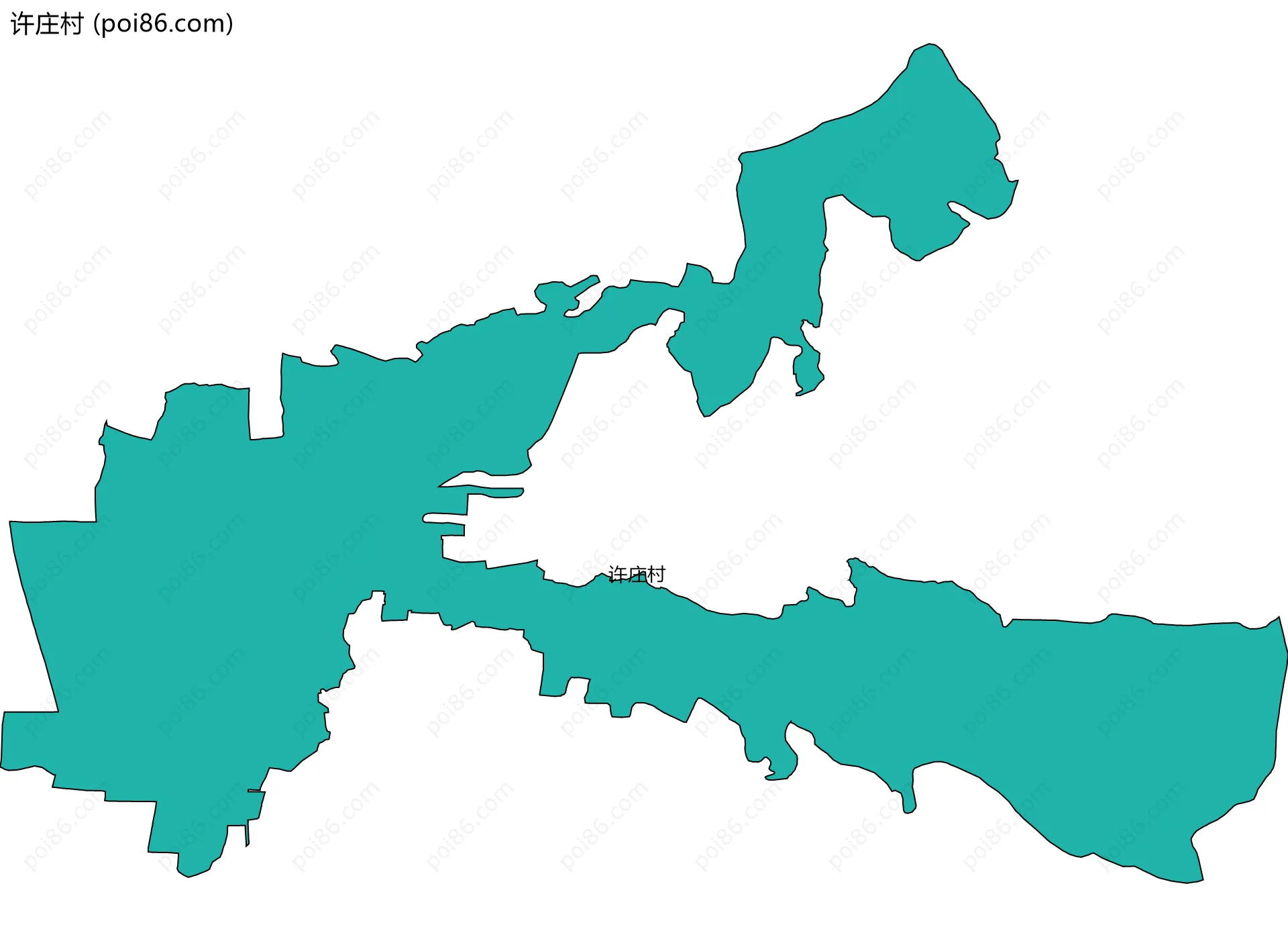 许庄村边界地图