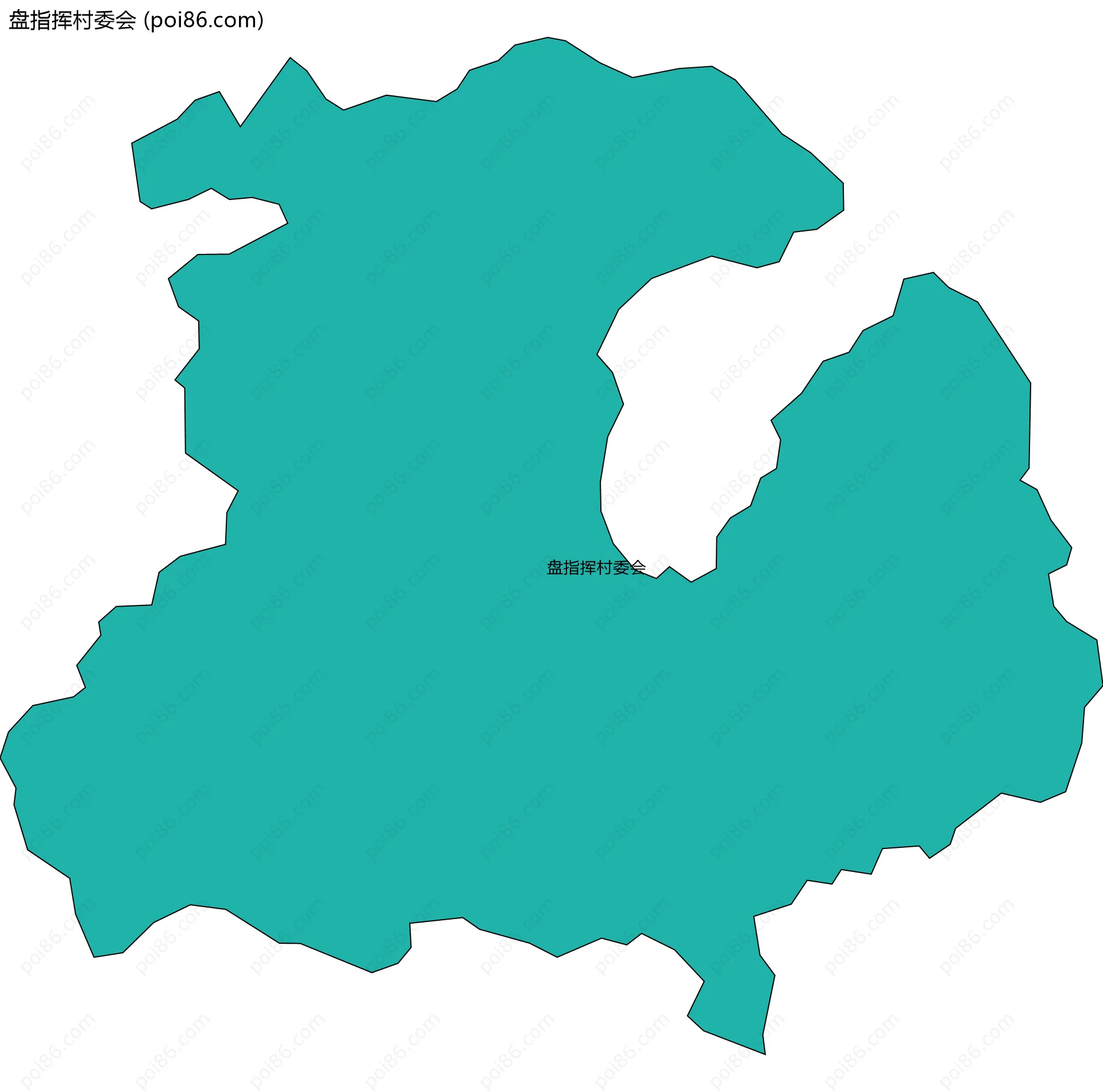 盘指挥村委会边界地图