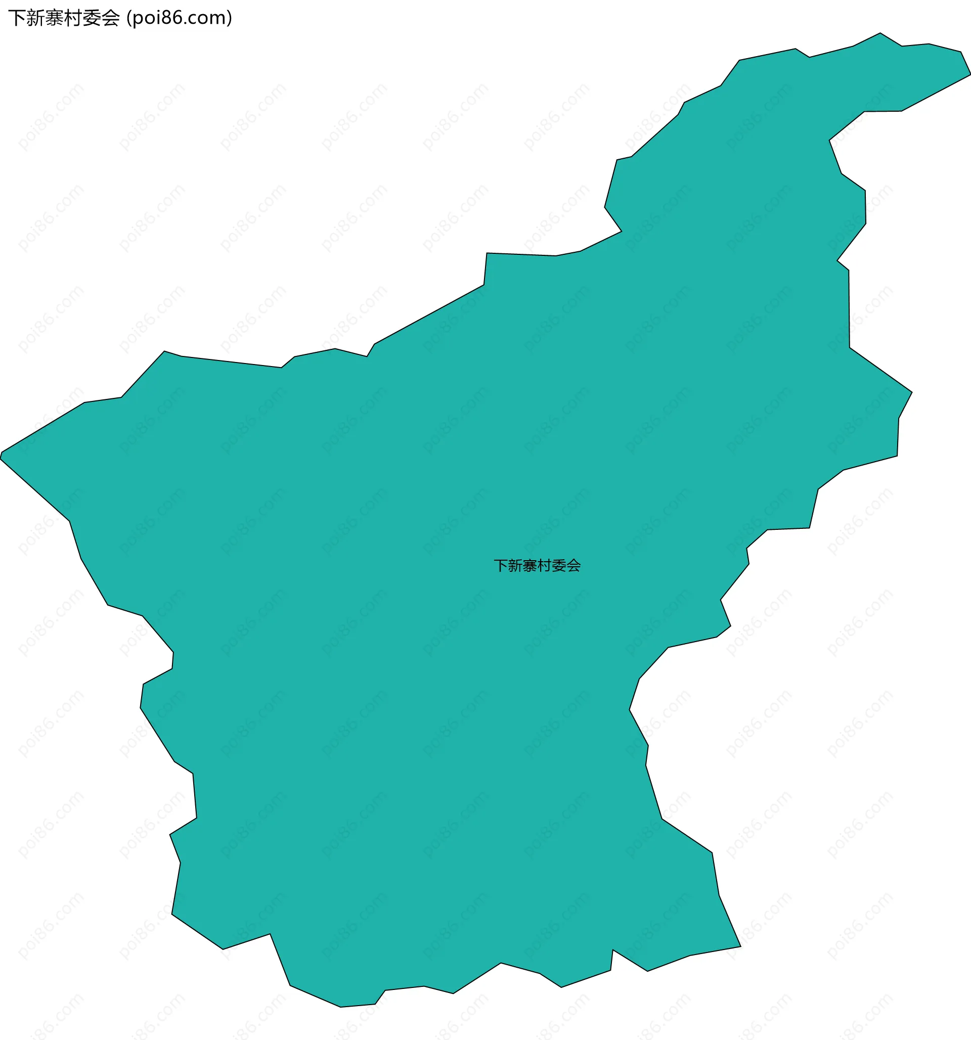 下新寨村委会边界地图