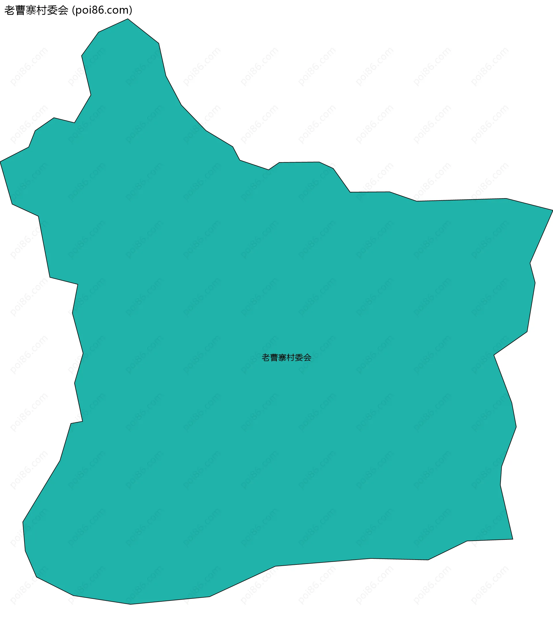 老曹寨村委会边界地图