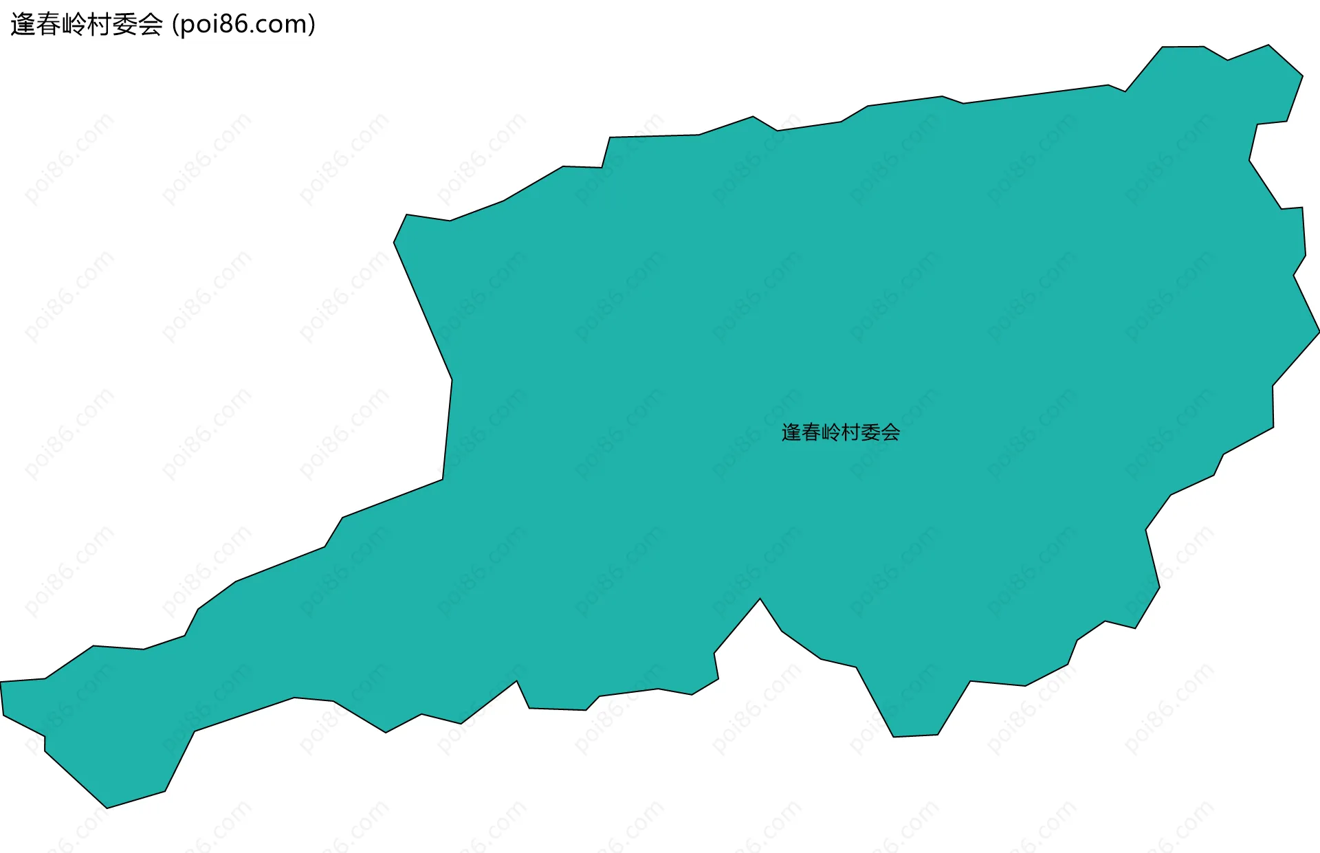 逢春岭村委会边界地图