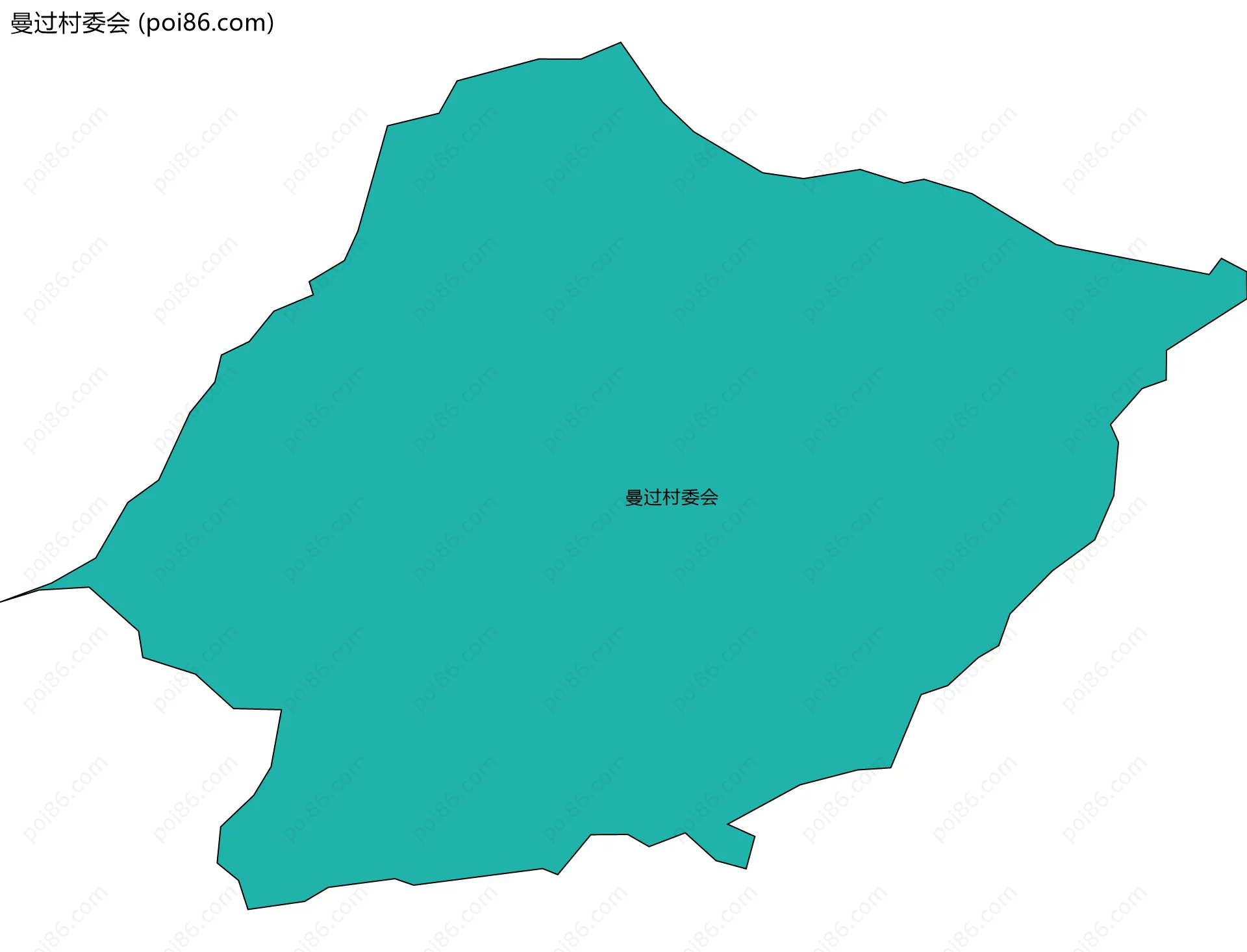 曼过村委会边界地图