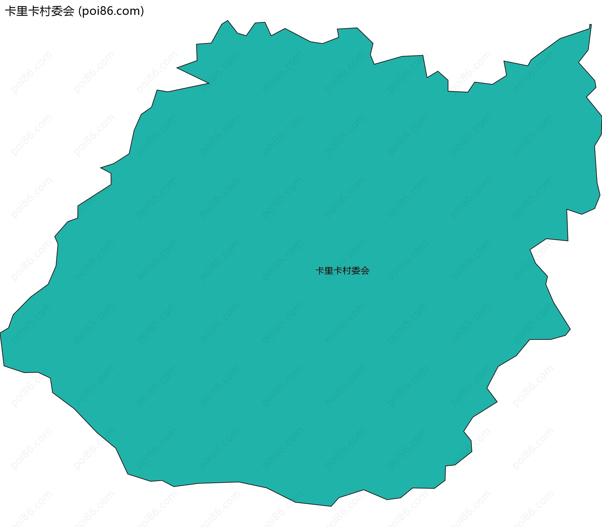 卡里卡村委会边界地图