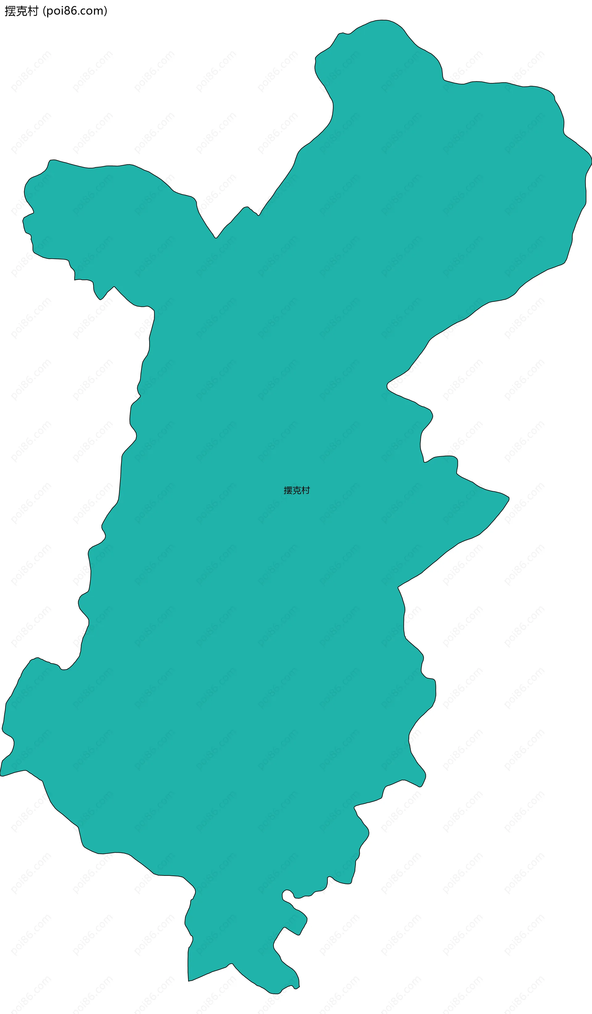 摆克村边界地图