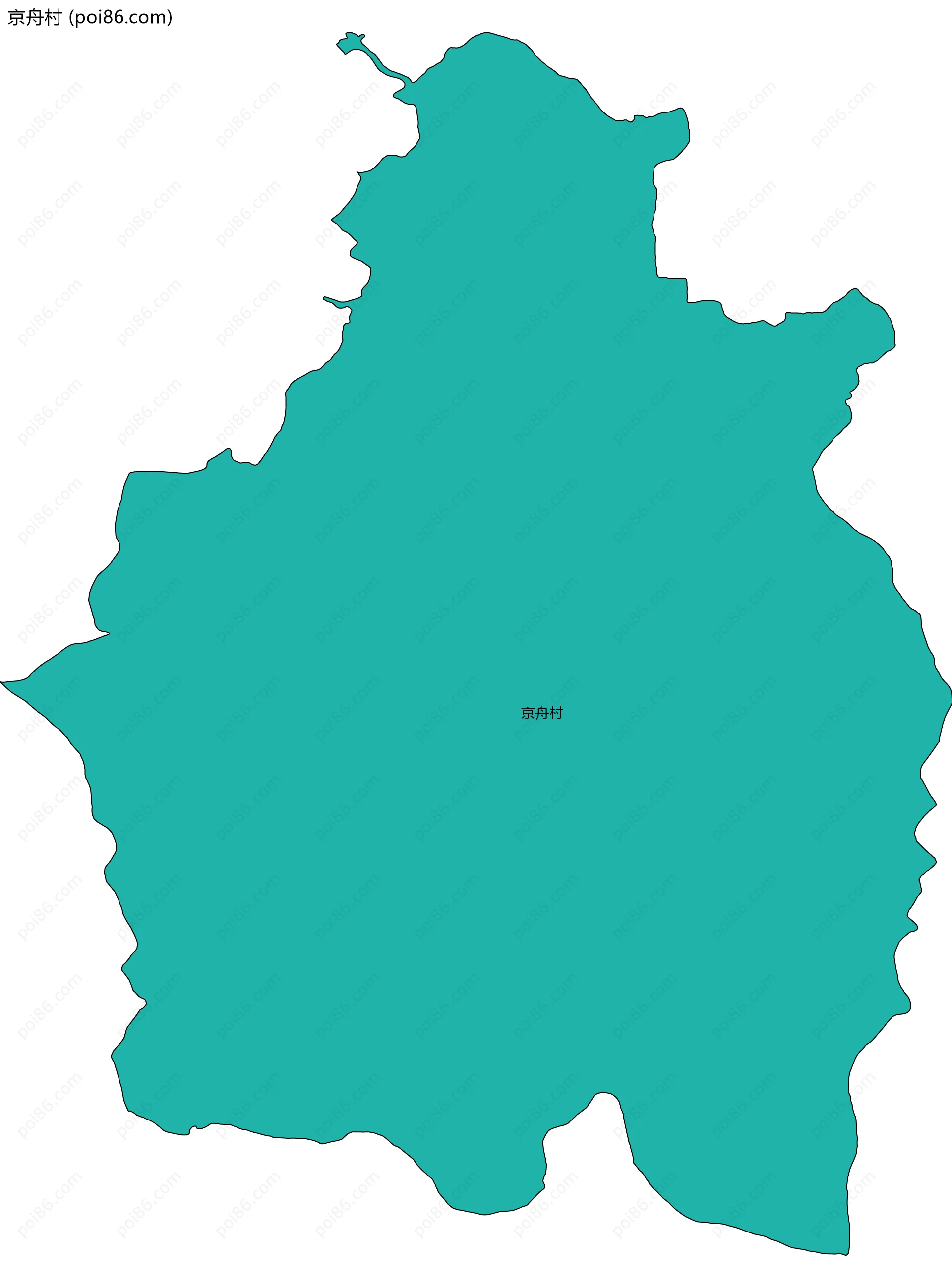 京舟村边界地图