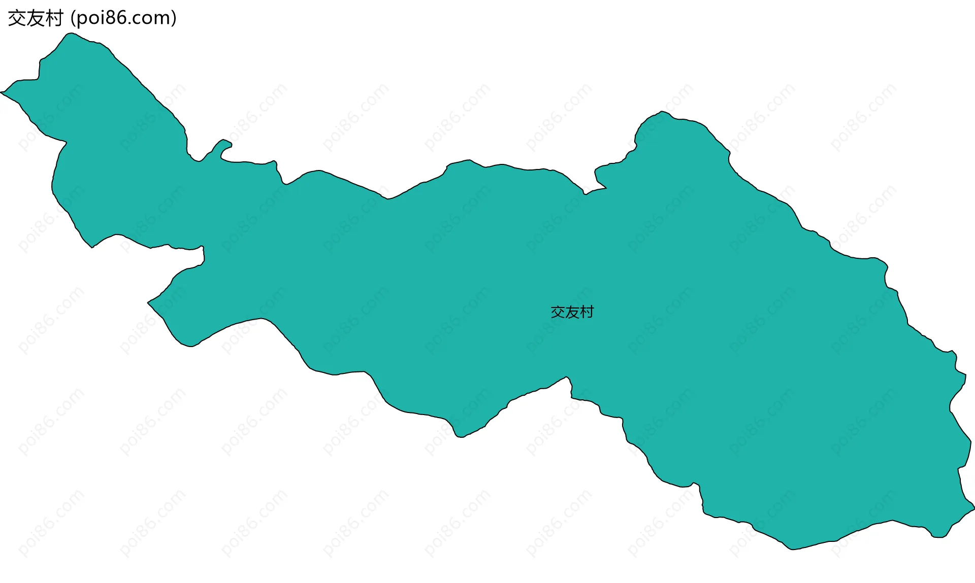 交友村边界地图