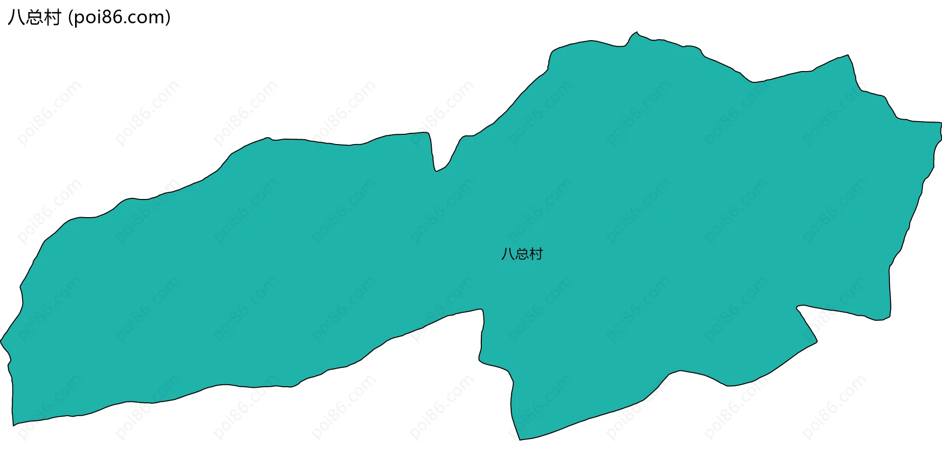 八总村边界地图