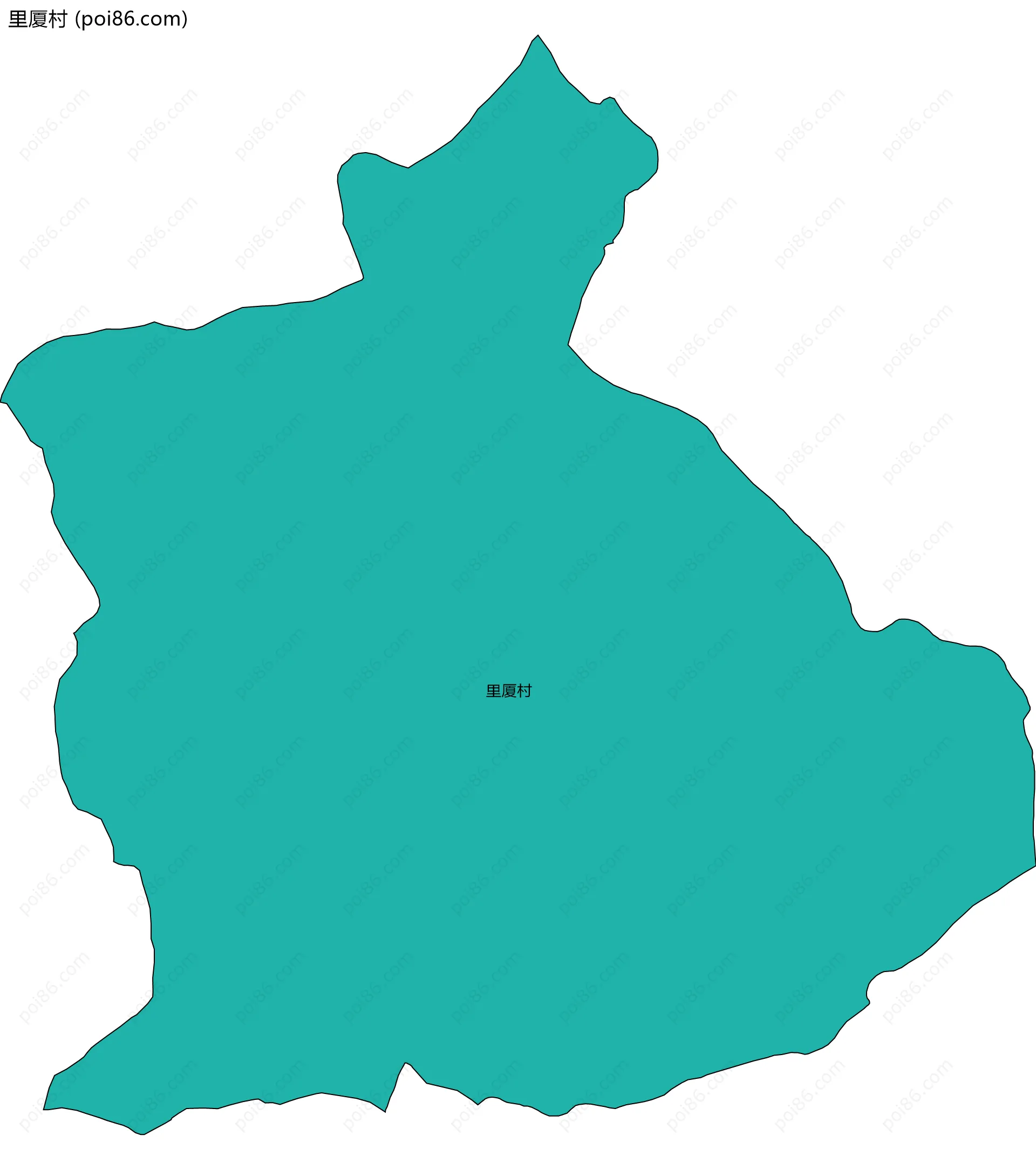 里厦村边界地图