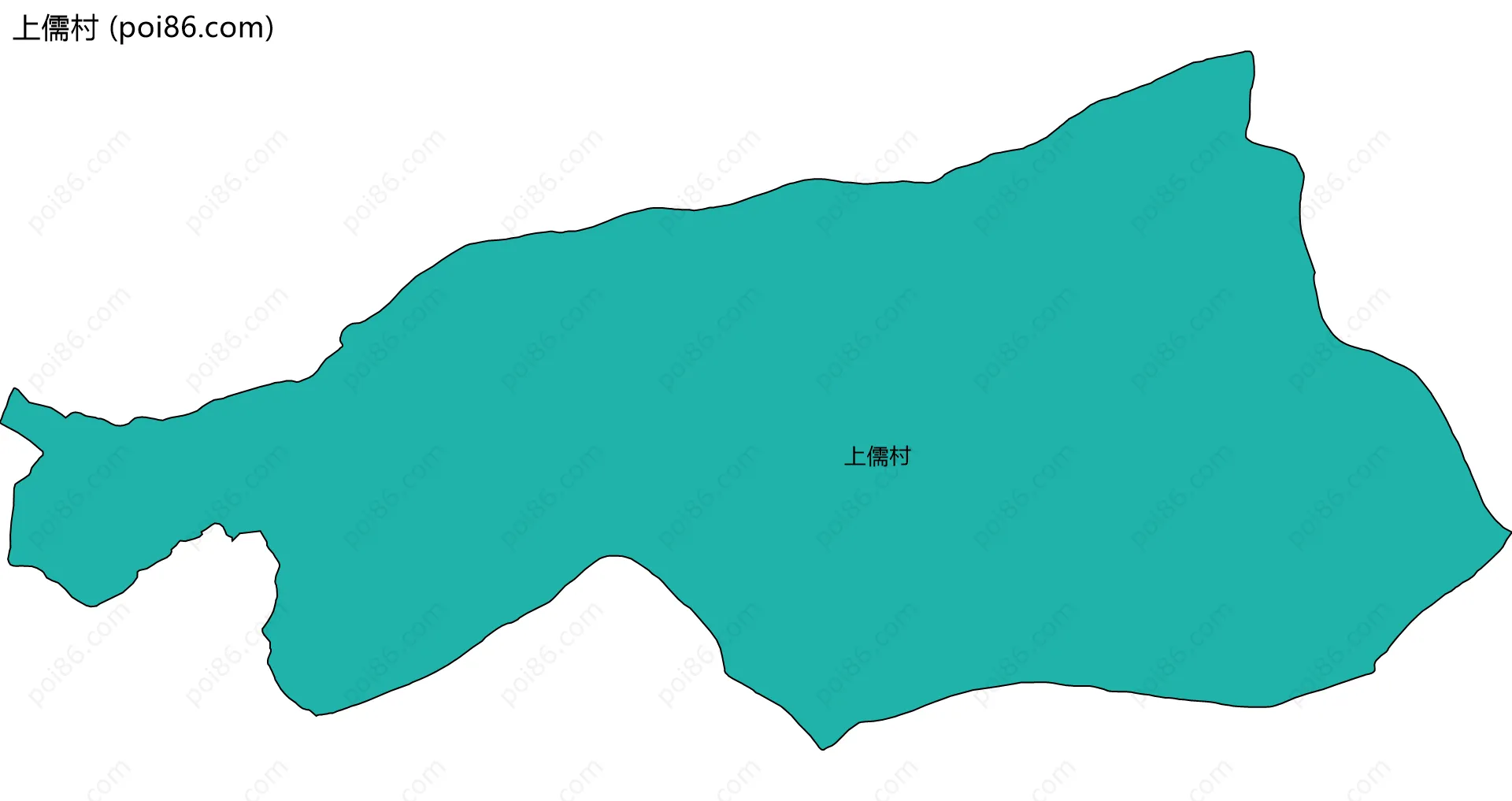 上儒村边界地图