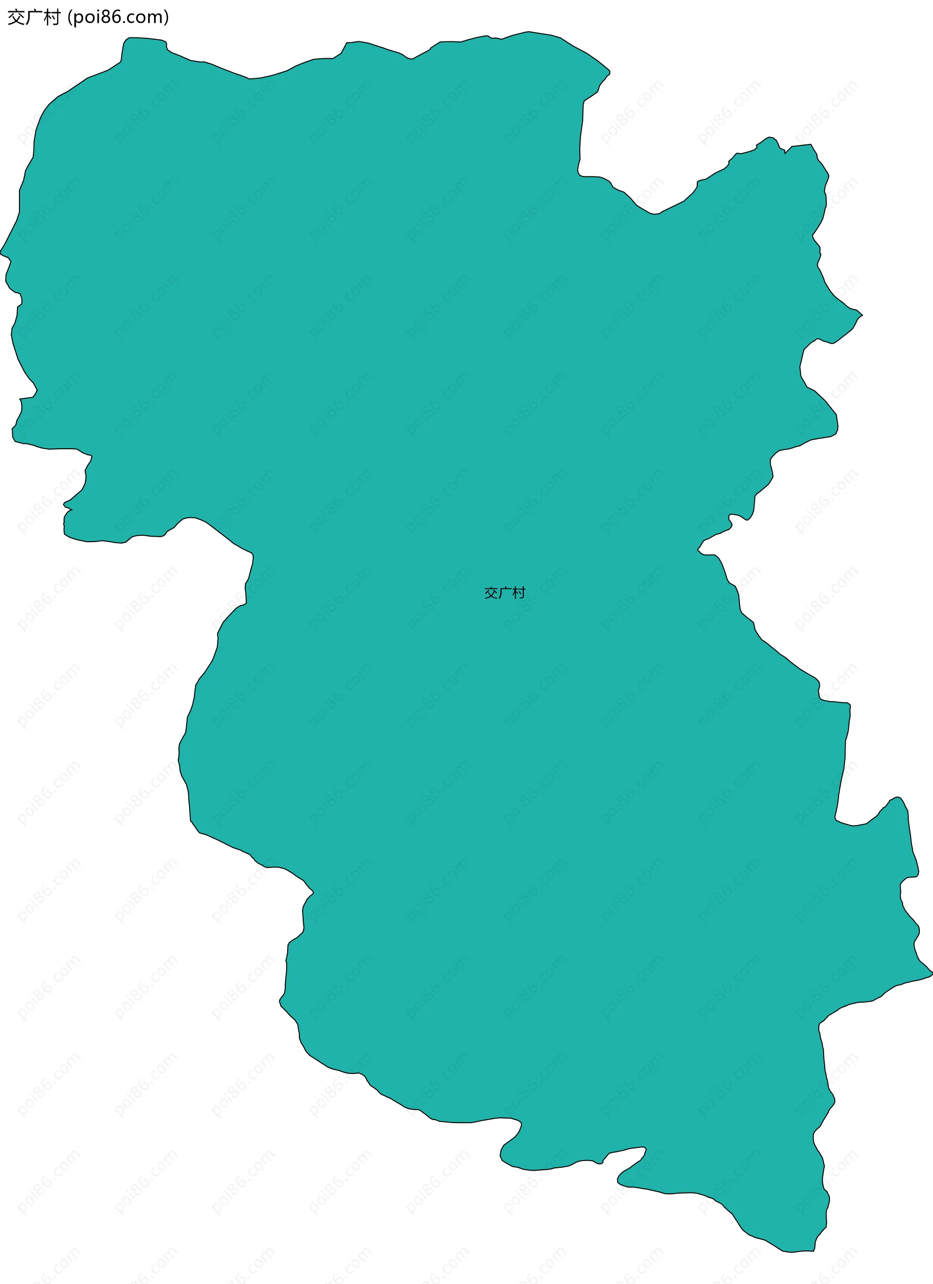 交广村边界地图