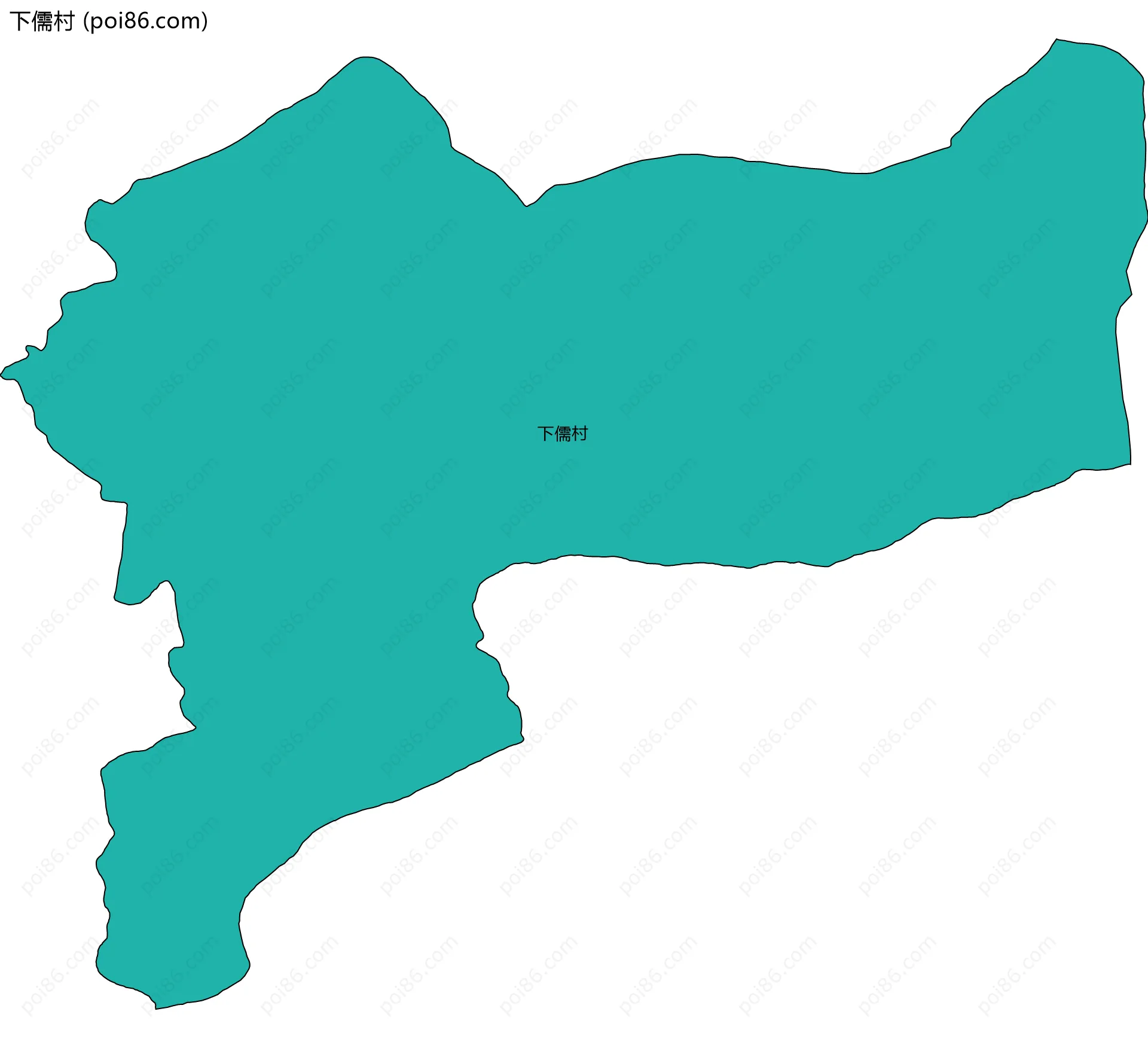 下儒村边界地图