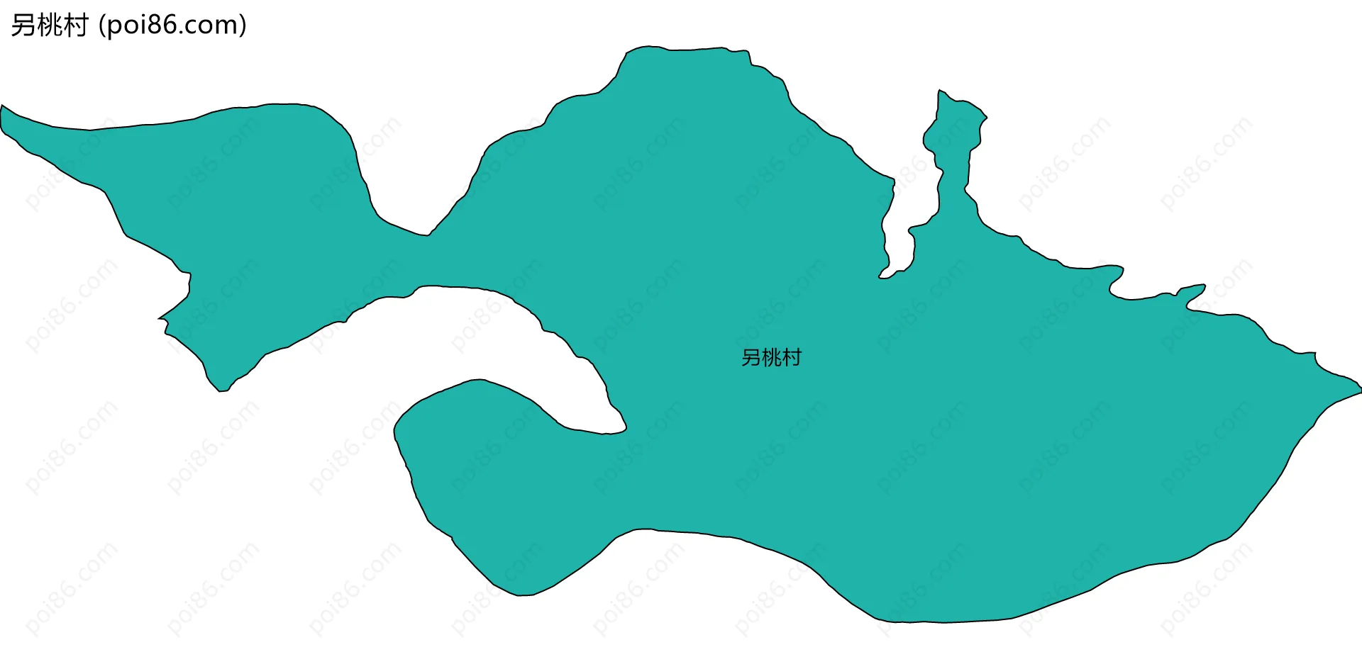 另桃村边界地图