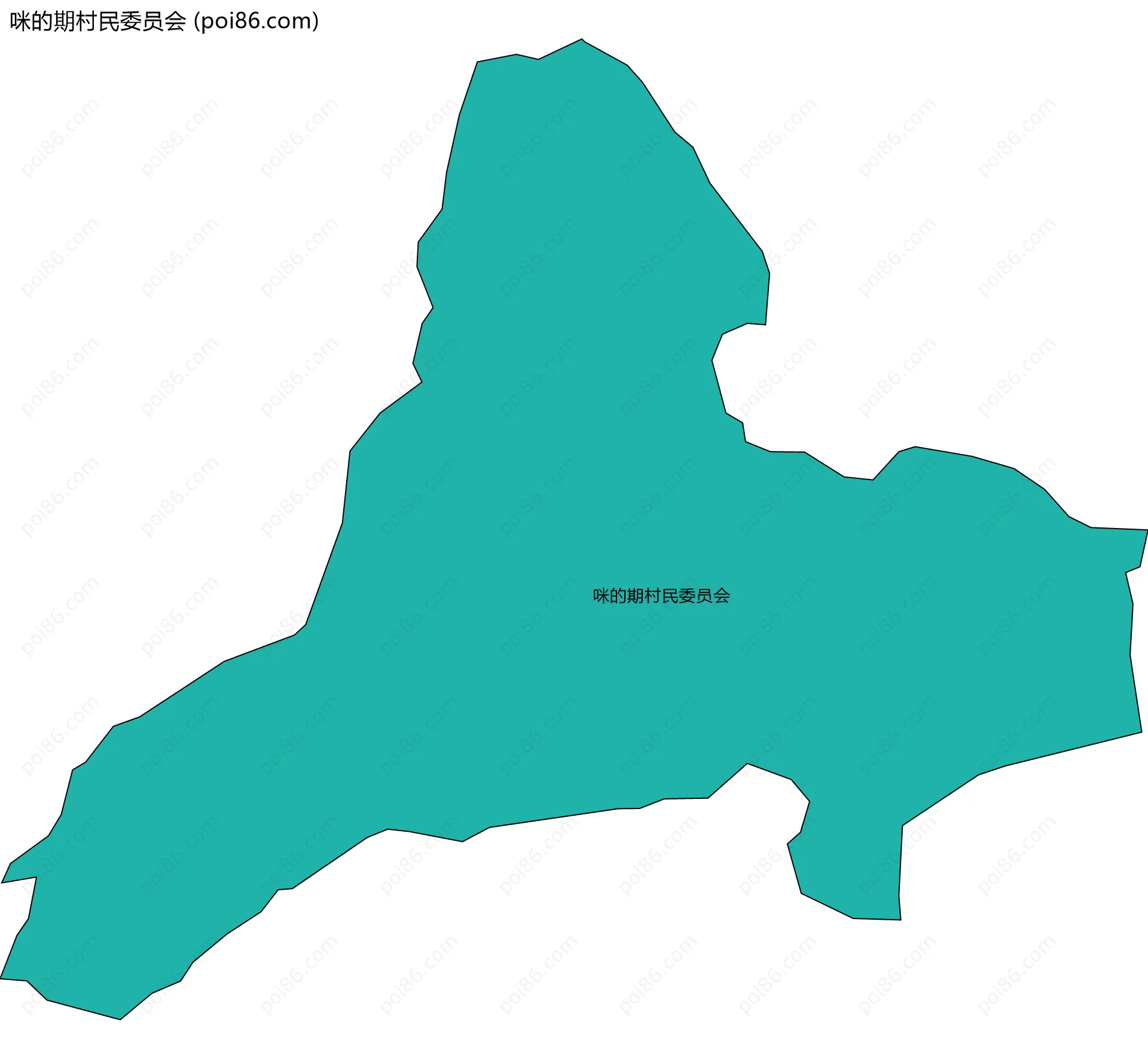 咪的期村民委员会边界地图