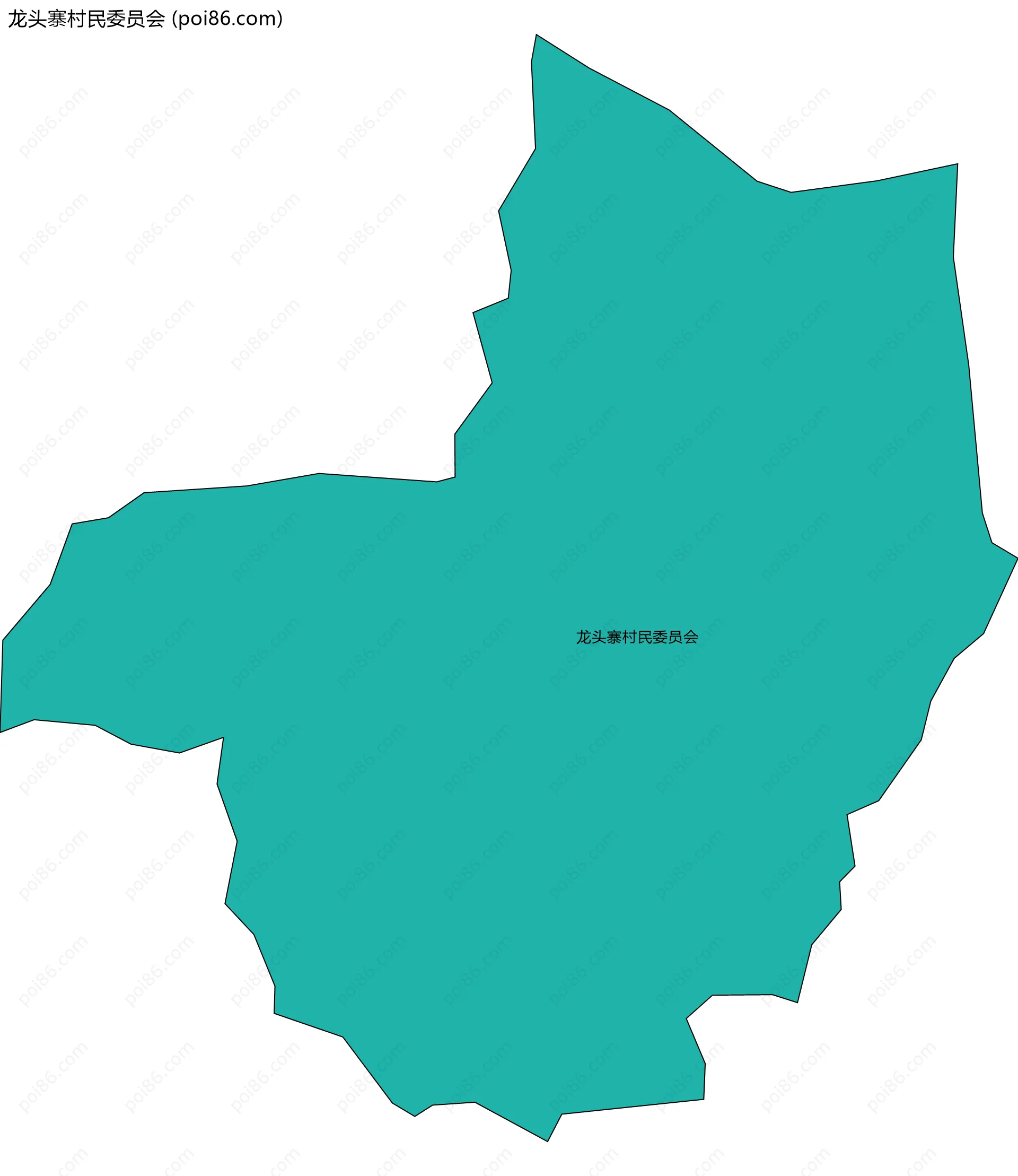 龙头寨村民委员会边界地图