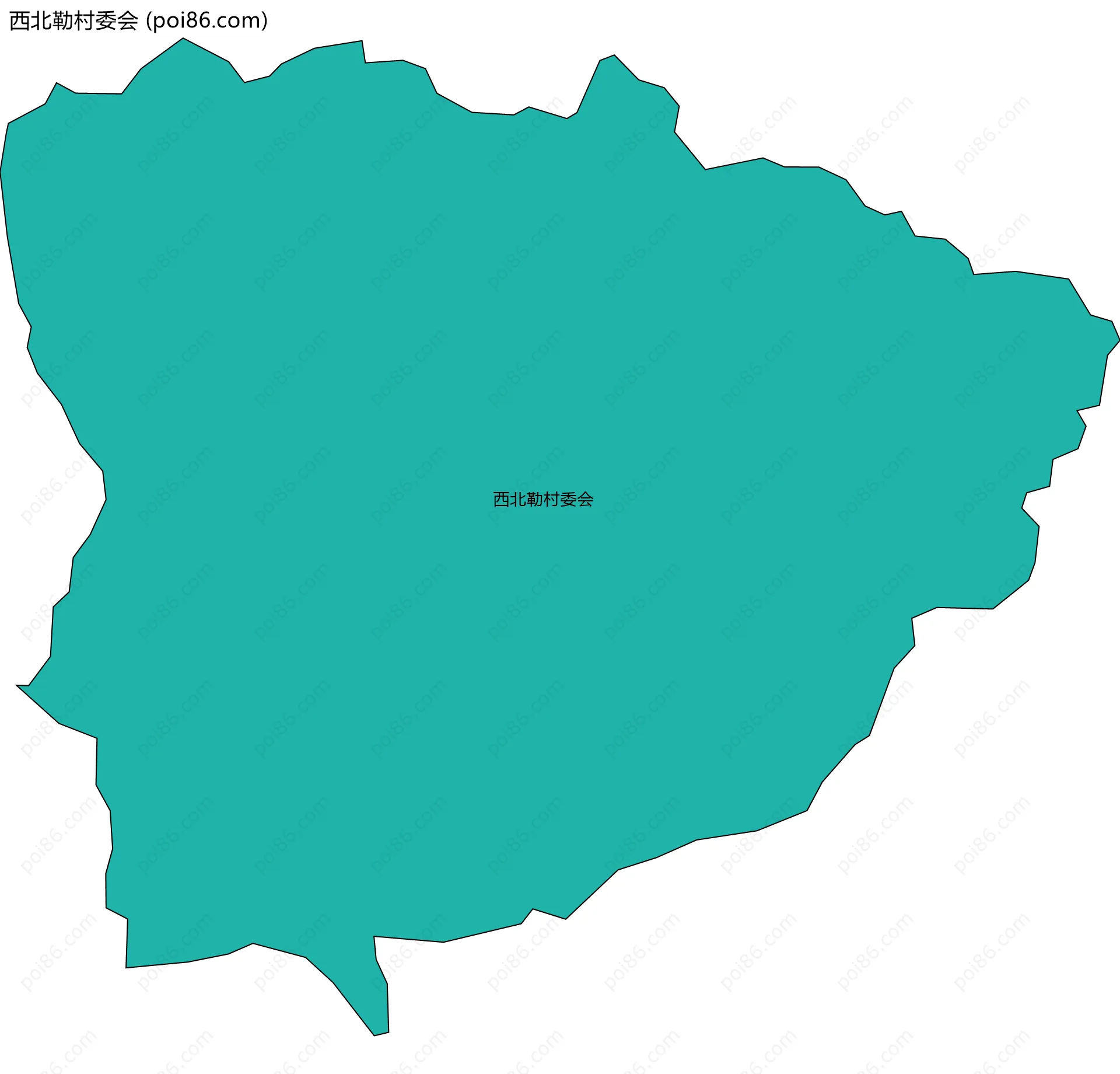西北勒村委会边界地图