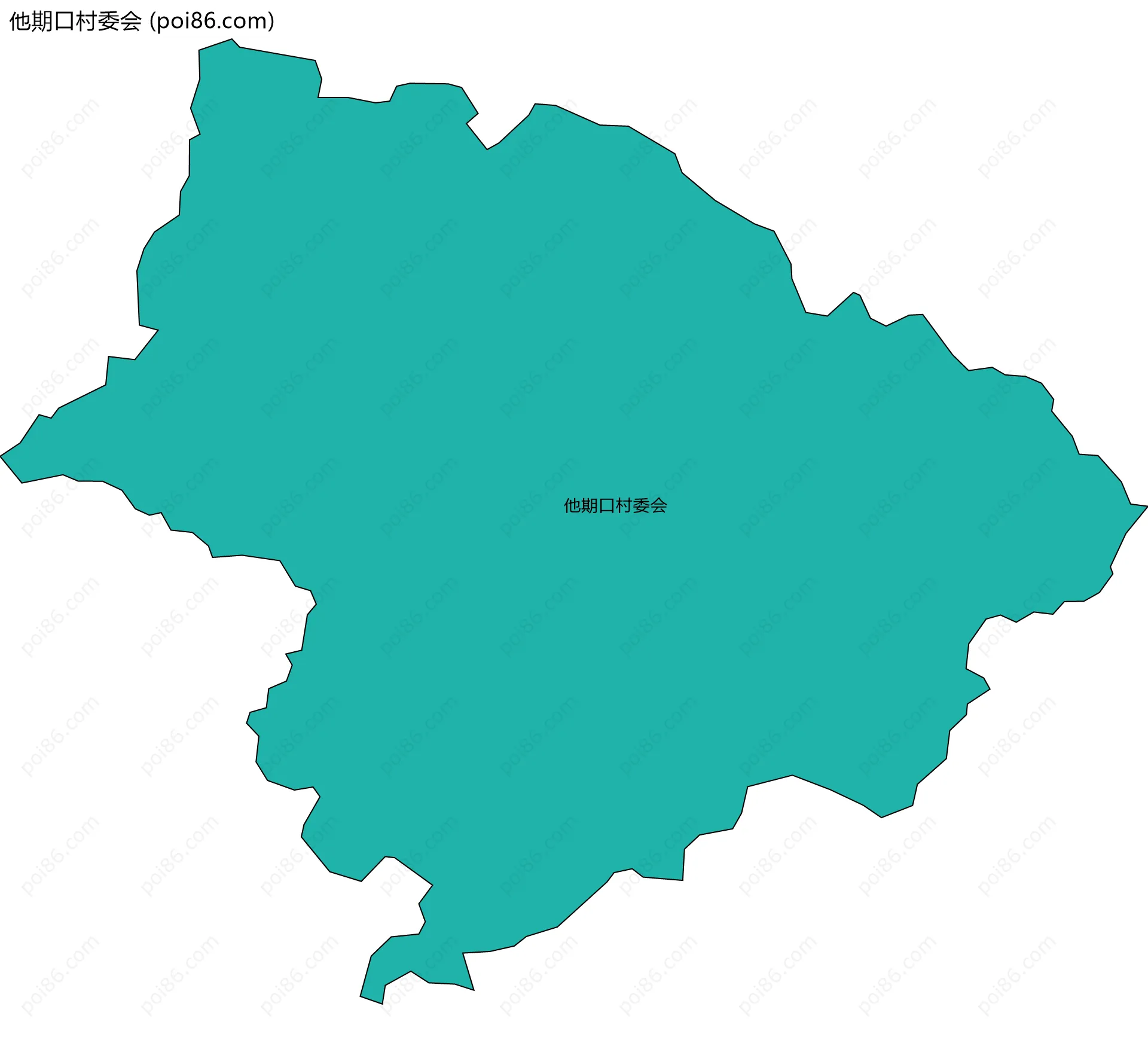 他期口村委会边界地图