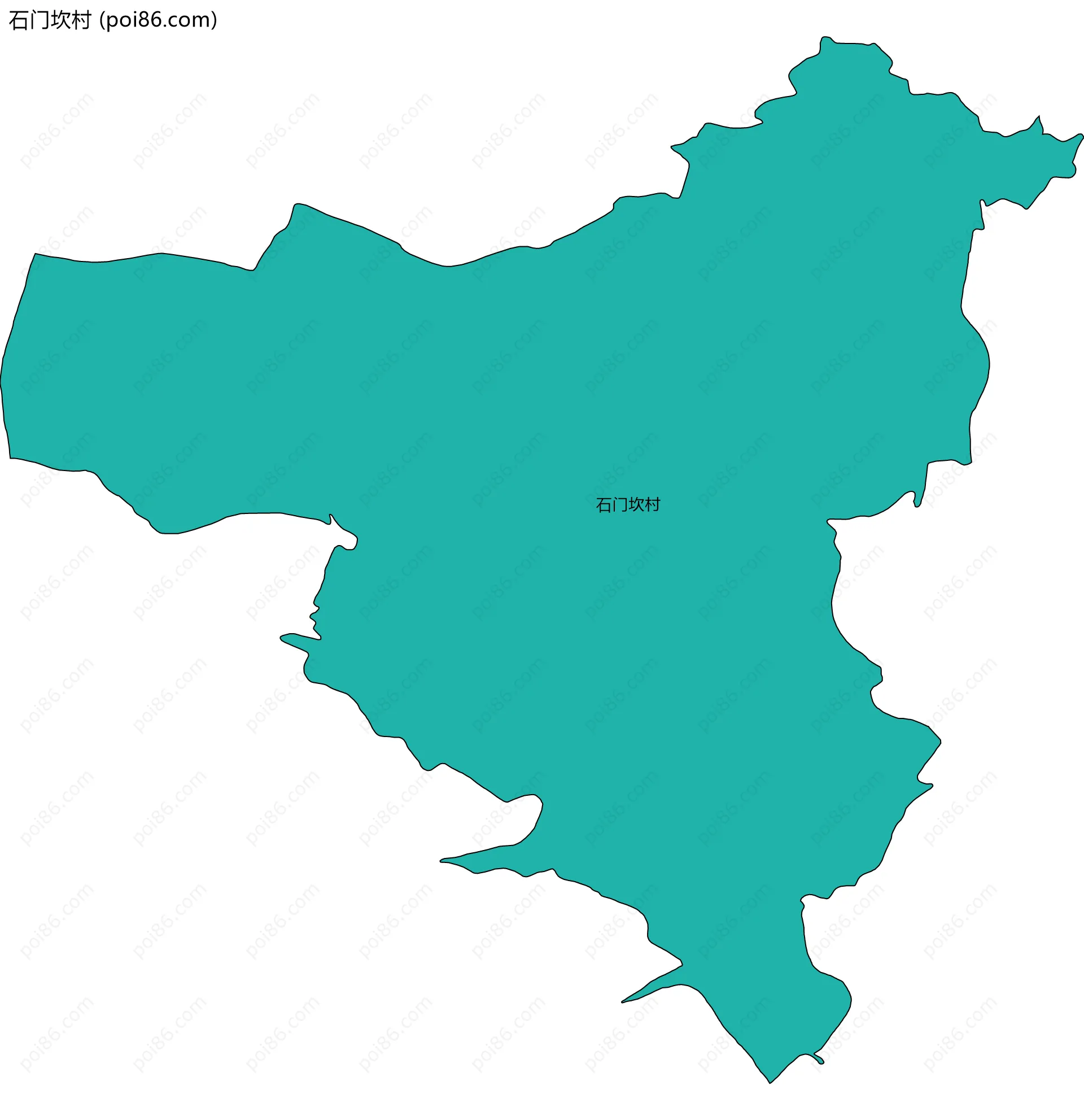 石门坎村边界地图