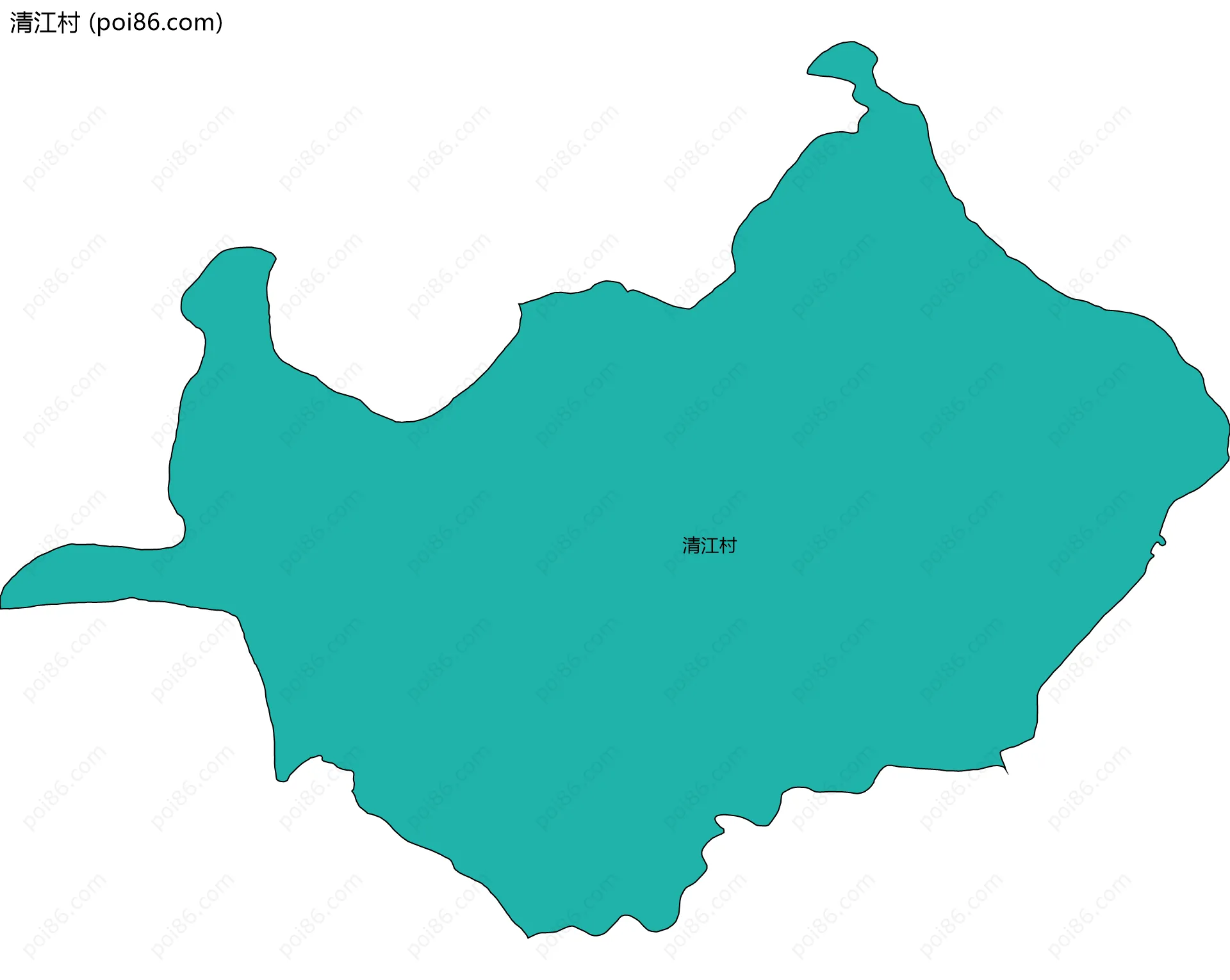 清江村边界地图
