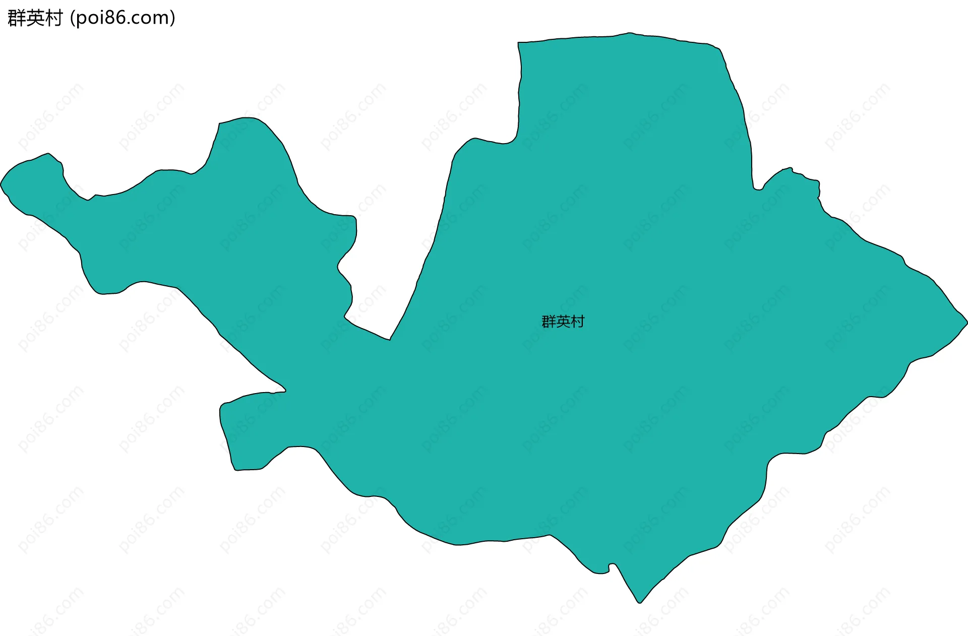 群英村边界地图