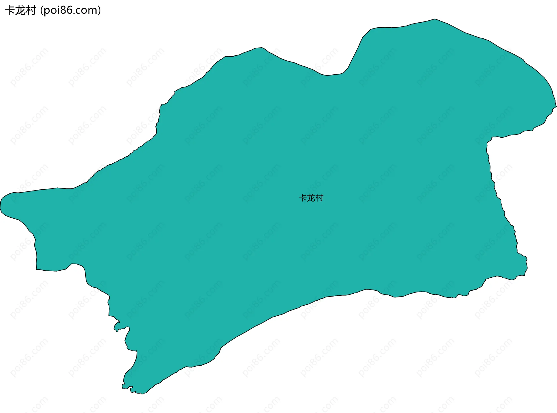 卡龙村边界地图