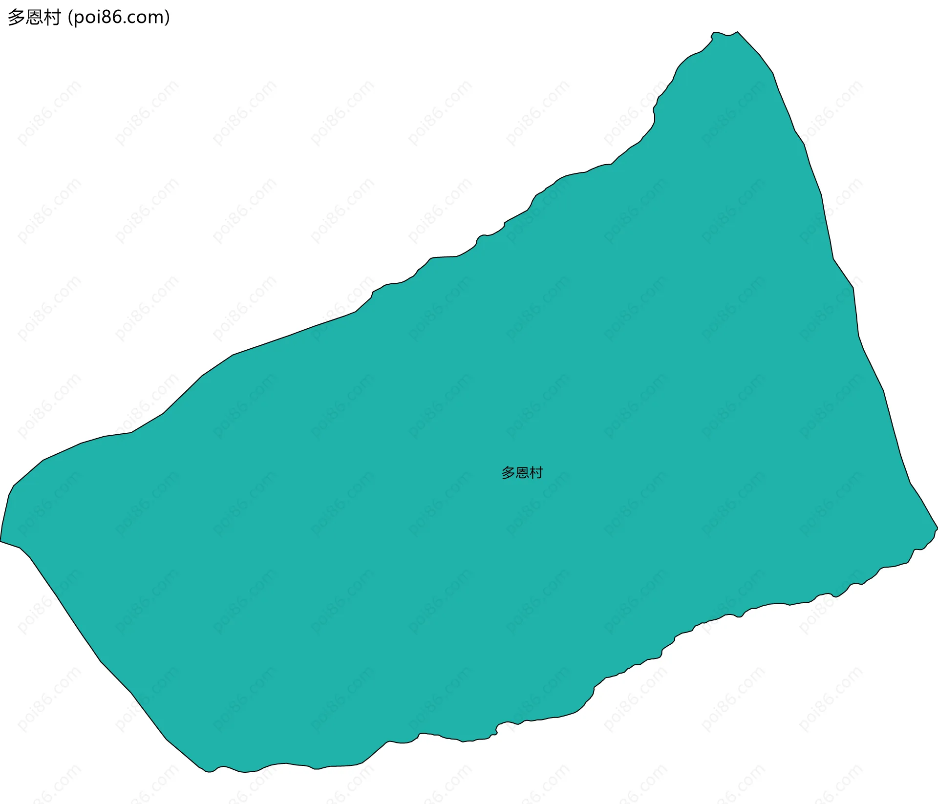 多恩村边界地图