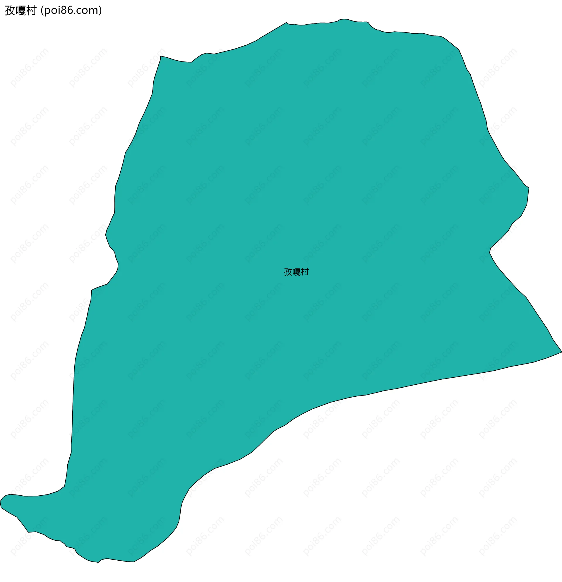 孜嘎村边界地图