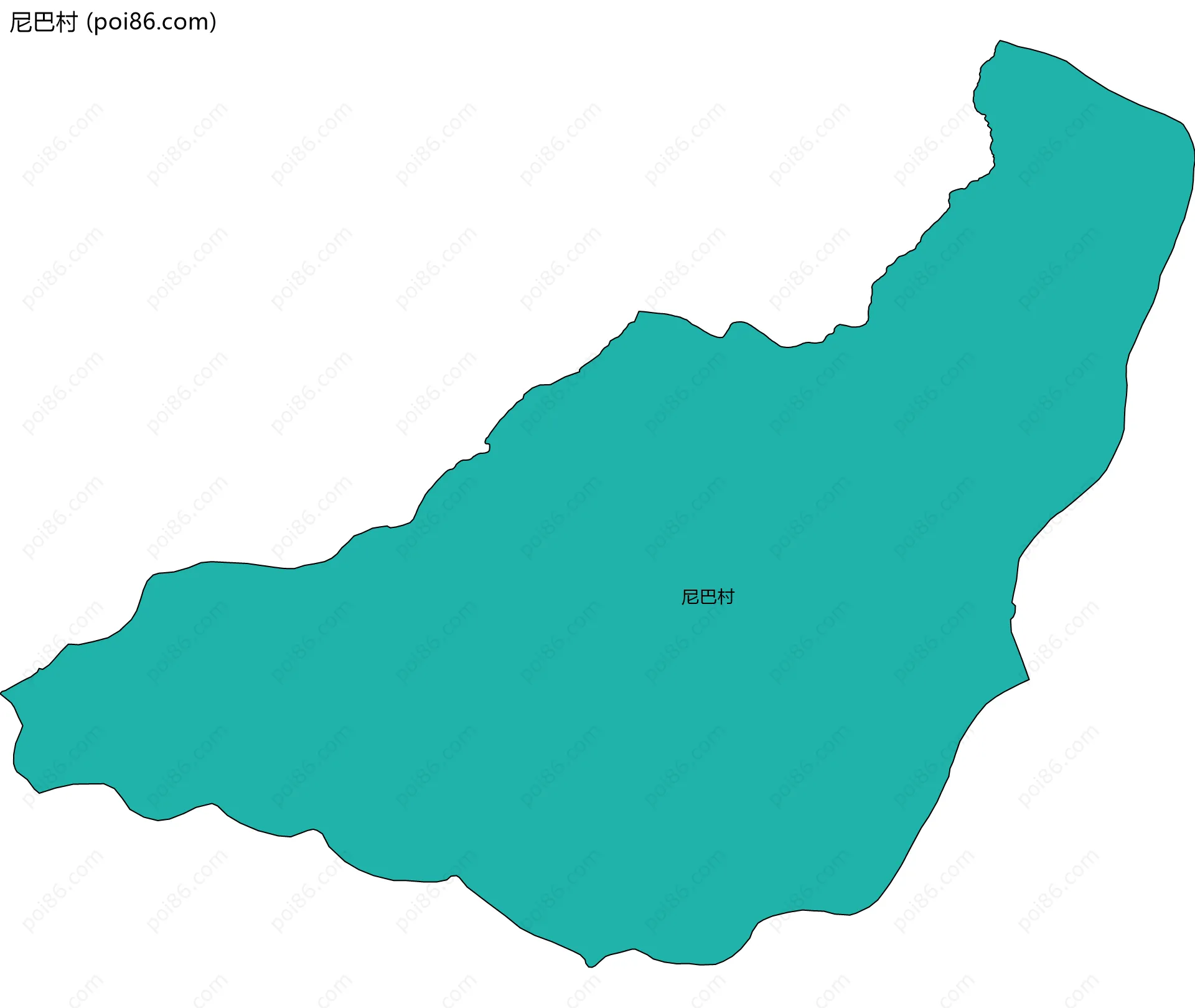 尼巴村边界地图
