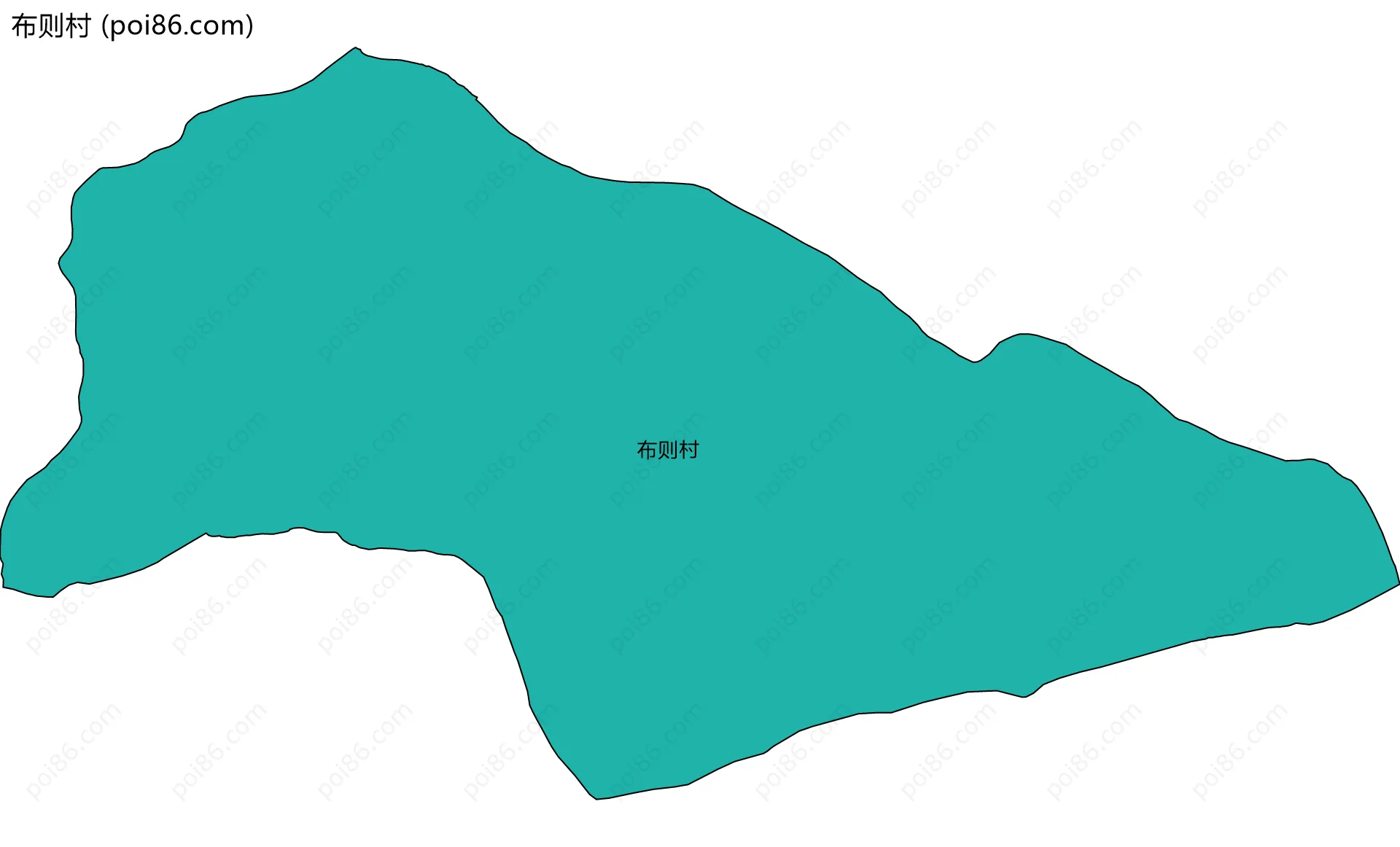 布则村边界地图