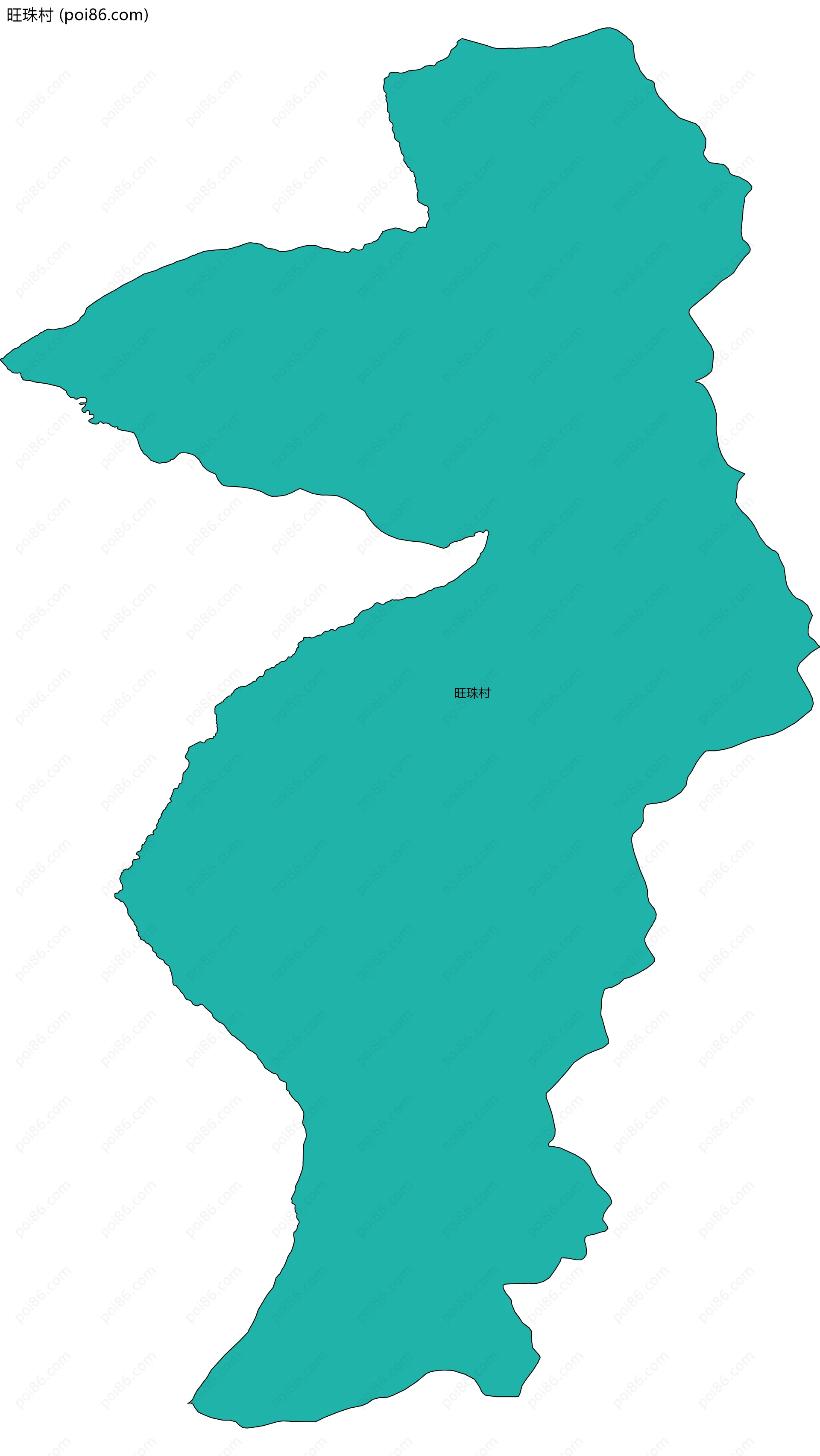 旺珠村边界地图